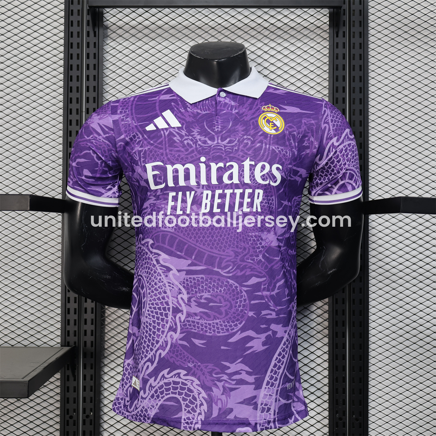unitedfutballjersey-Real Madrid 24-25 Purple Loong POLO Jersey - Player Version