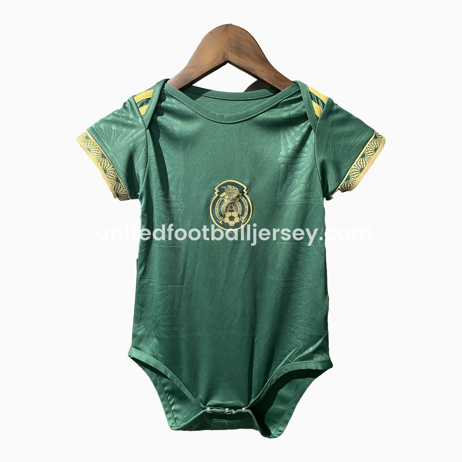 unitedfutballjersey-Mexico 2025 Gold Cup Green Baby Crawling Suit