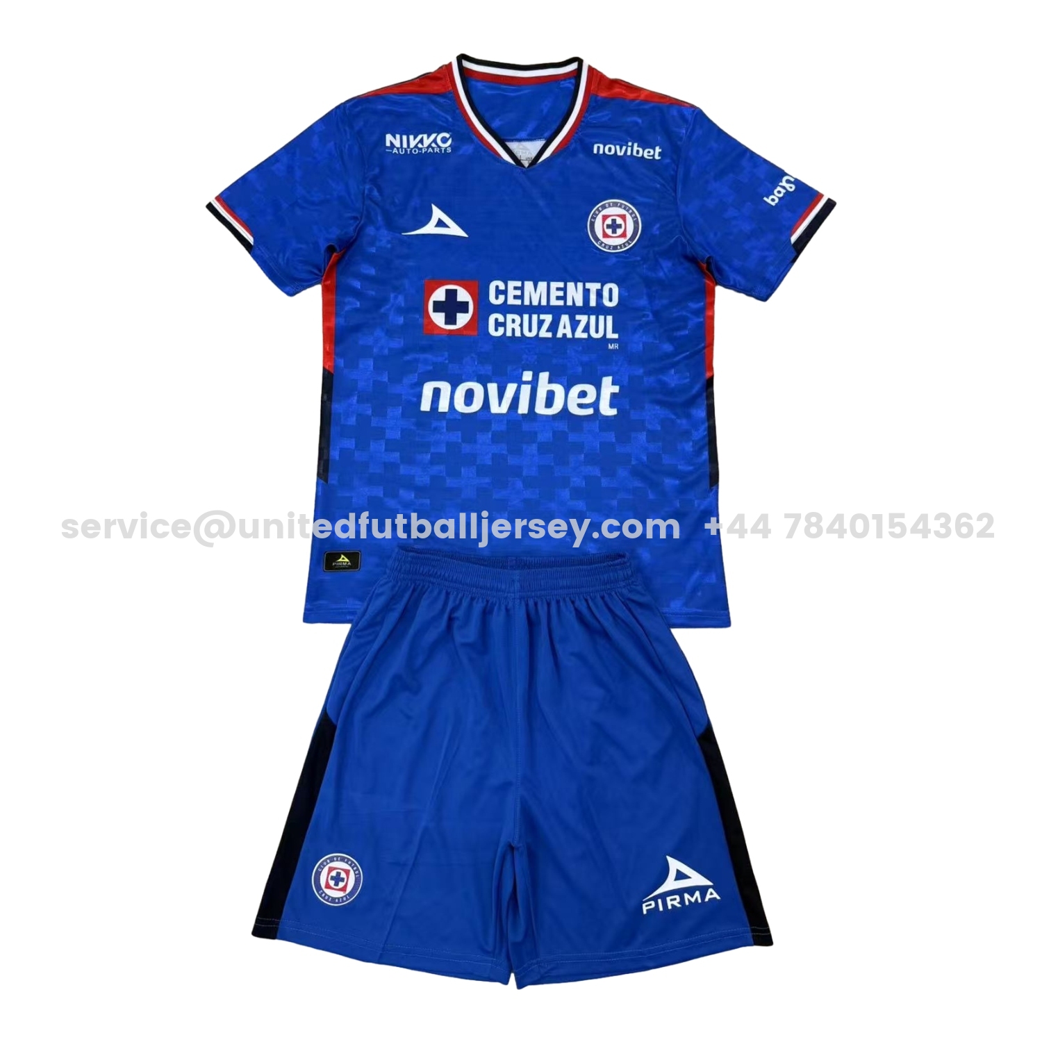 unitedfutballjersey-Cruz Azul 25-26 Home Blue Men's Adult Jersey Set - Fans Version