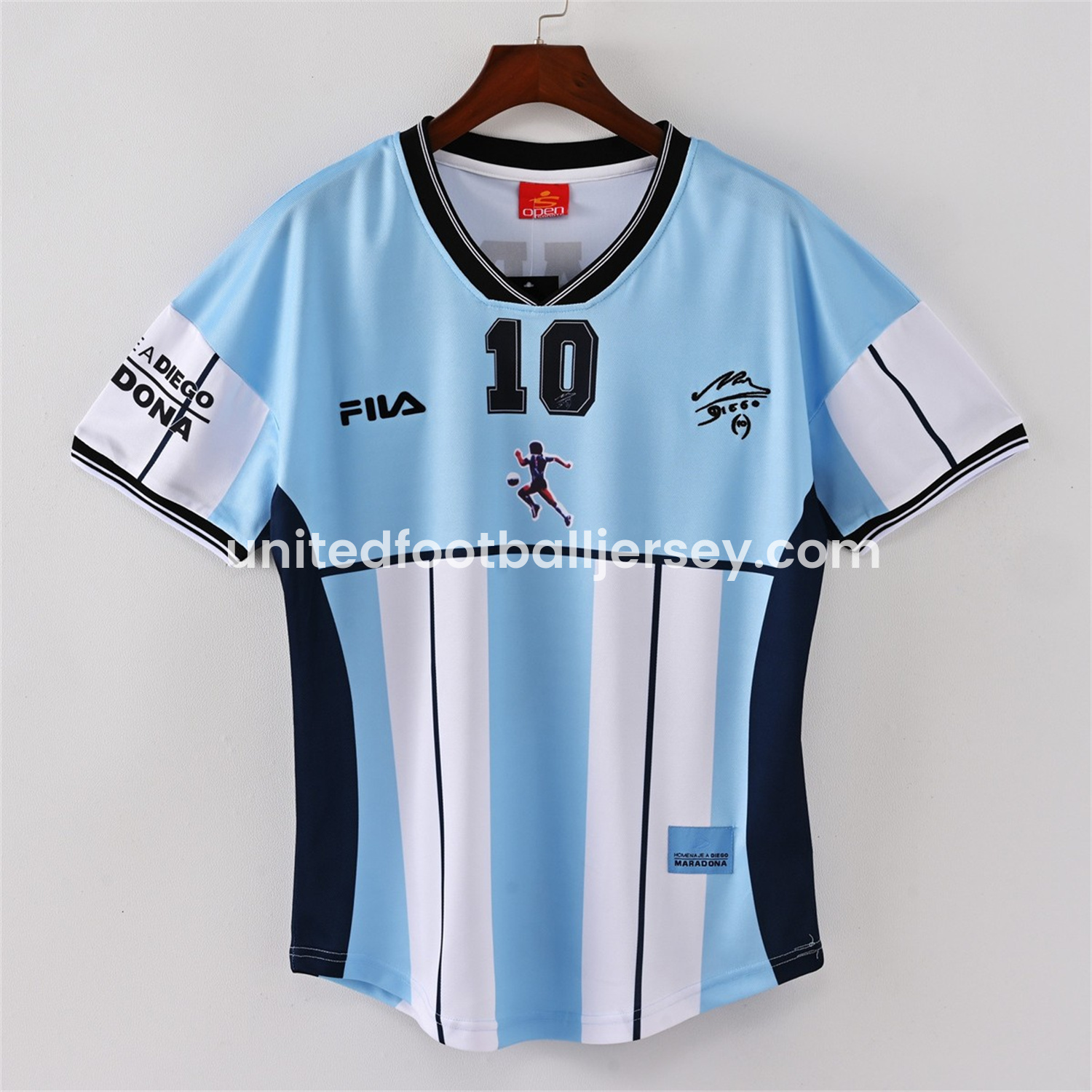 unitedfutballjersey-Retro Argentina 2001 Maradona Retirement Commemorative Edition Jersey with Maradona #10