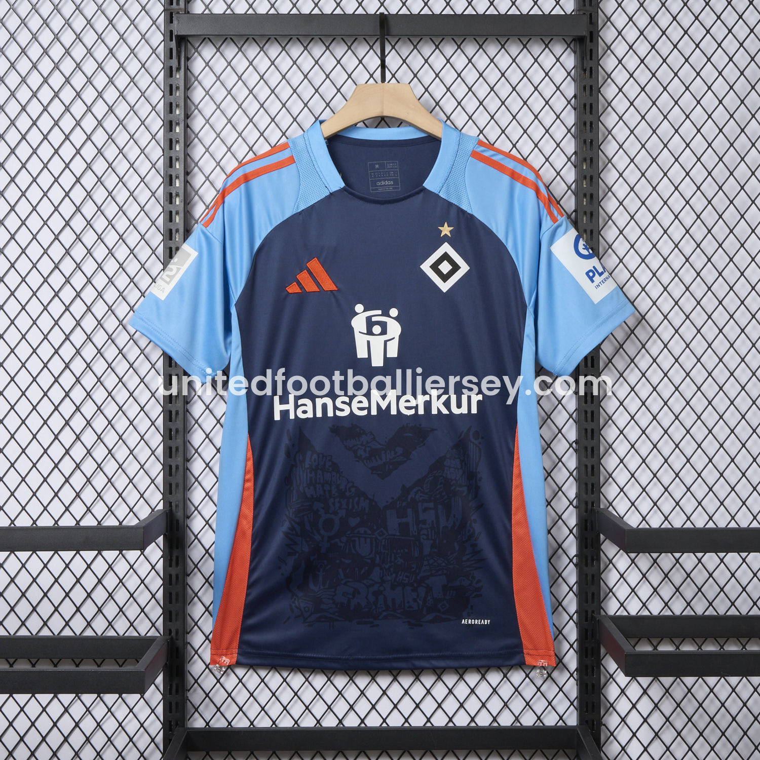 unitedfutballjersey-Hamburger SV 24-25 World Girls' Day Blue Special Jersey - Fans Version