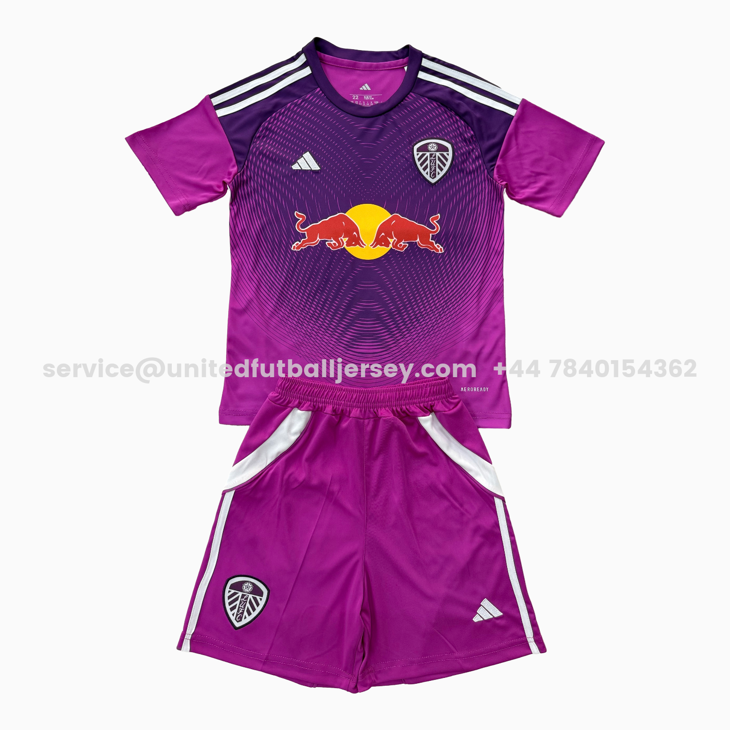 unitedfutballjersey-Leeds United 25-26 Purple Goalkeeper Kids Kit