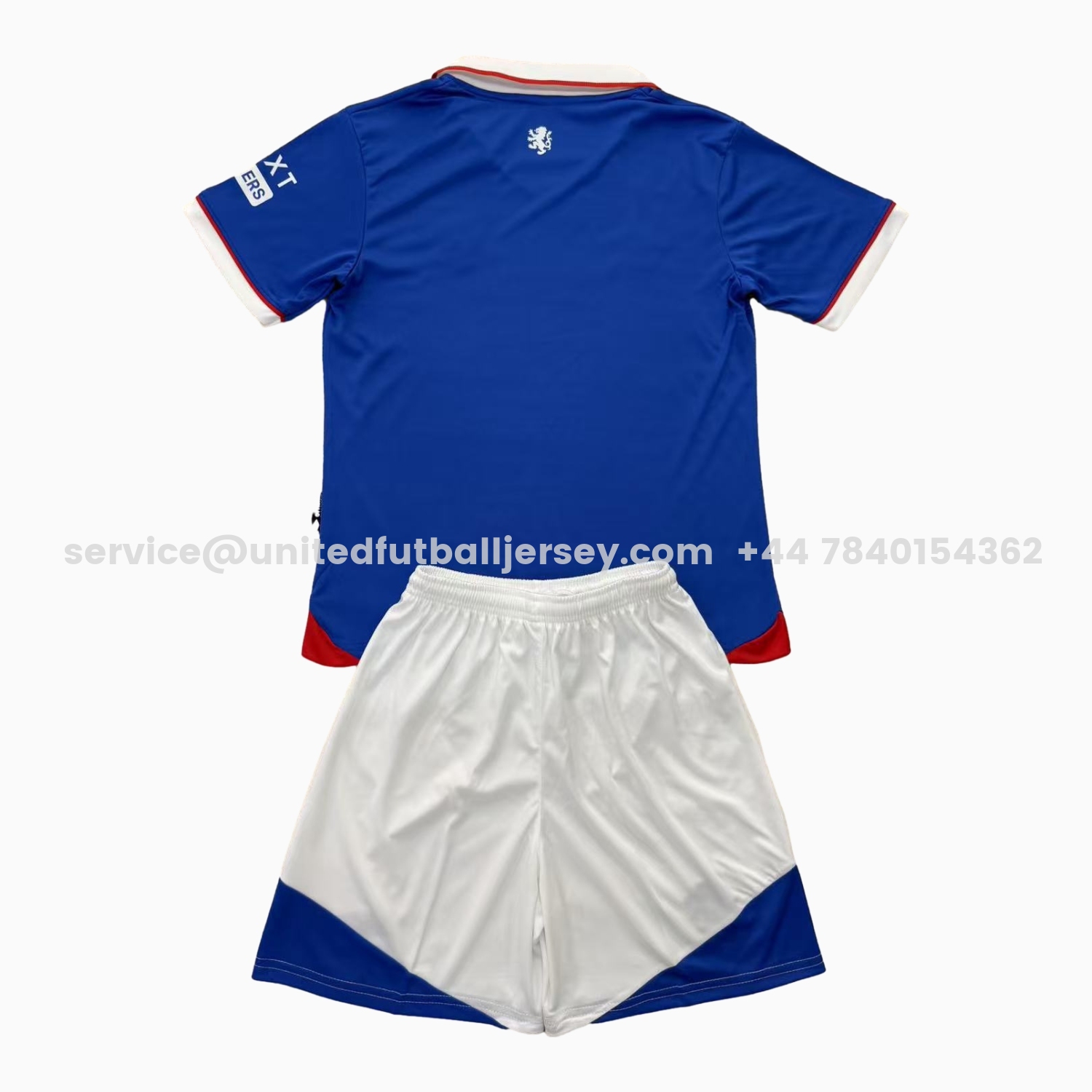 unitedfutballjersey-Glasgow Rangers 25-26 Home Kids Kit