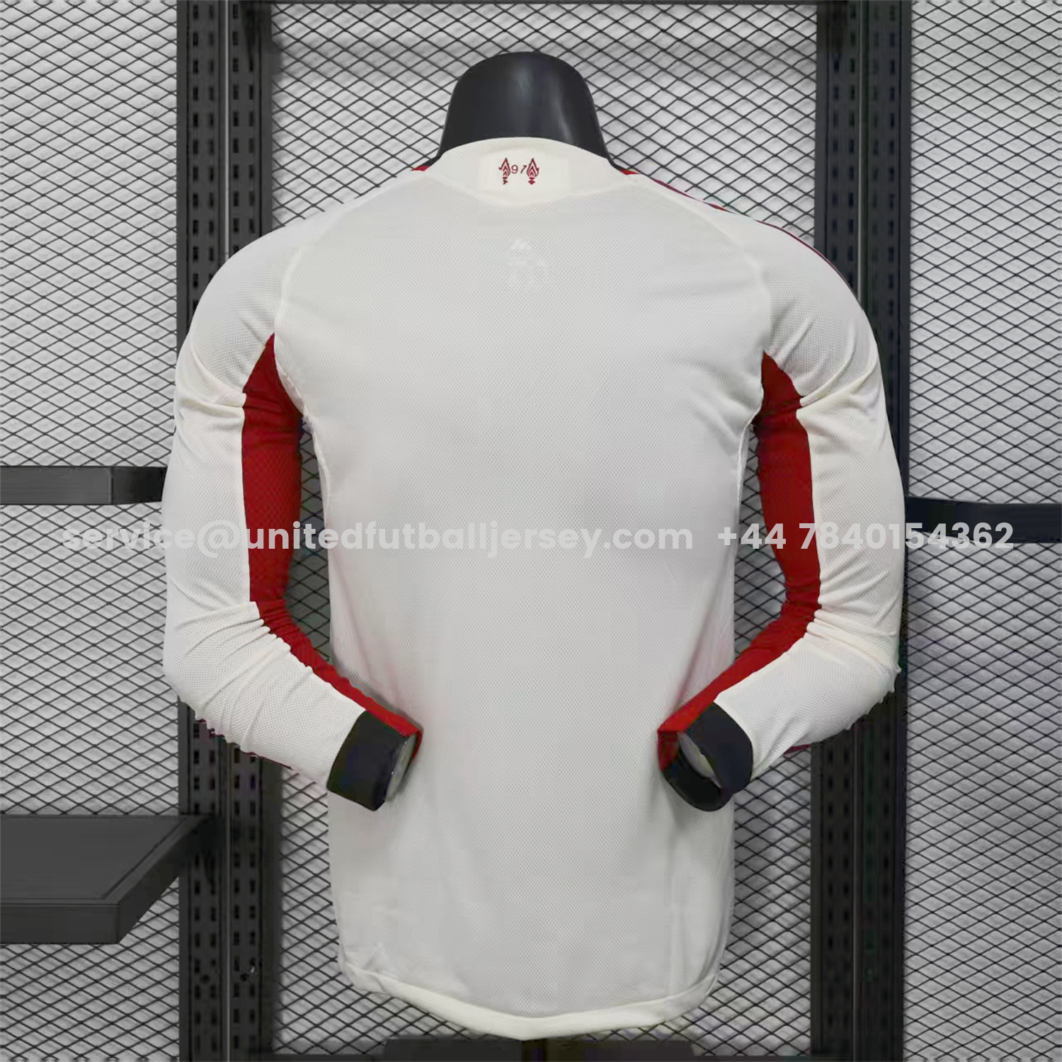 unitedfutballjersey-Liver.pool 25-26 Away Beige Long Sleeves Jersey - Player Version