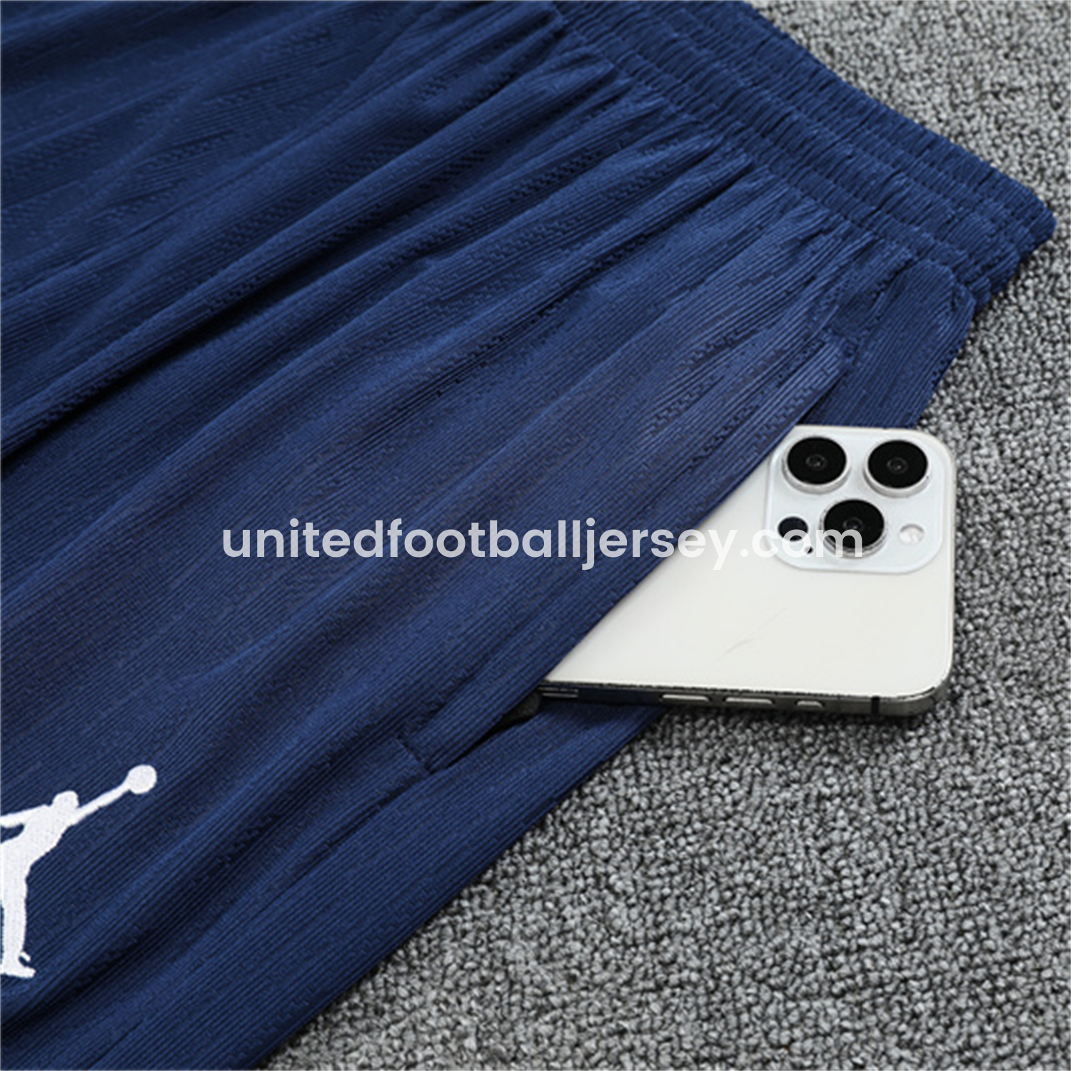 unitedfutballjersey-Paris Saint-Germain PSG 25-26 Kids Long Sleeve Training Set - JD White Wing Royal Blue Top and Pants