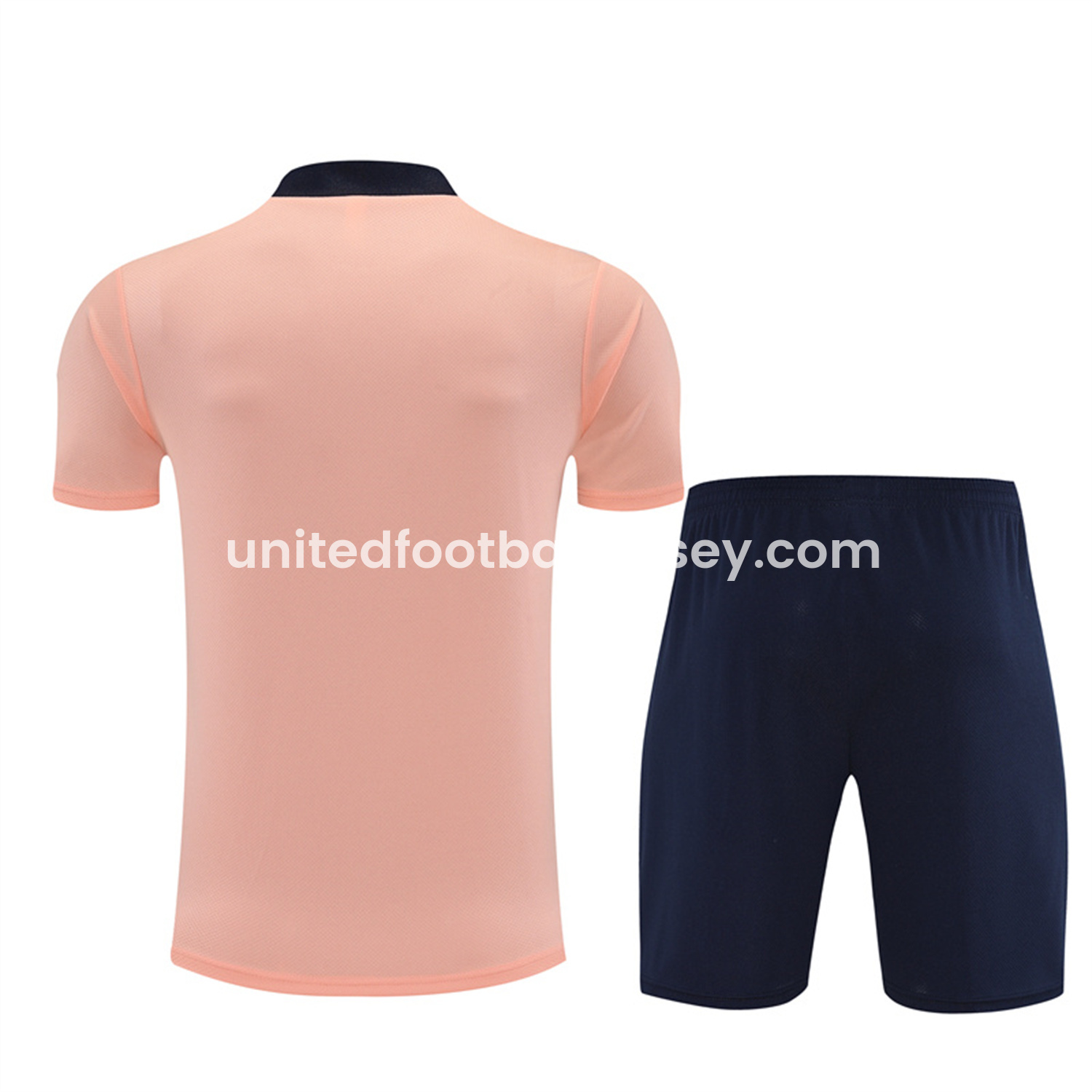 unitedfutballjersey-C.H.E.L.S.E.A 25-26 Kids Short-Sleeve Training Set - Pink top & Blue Shorts