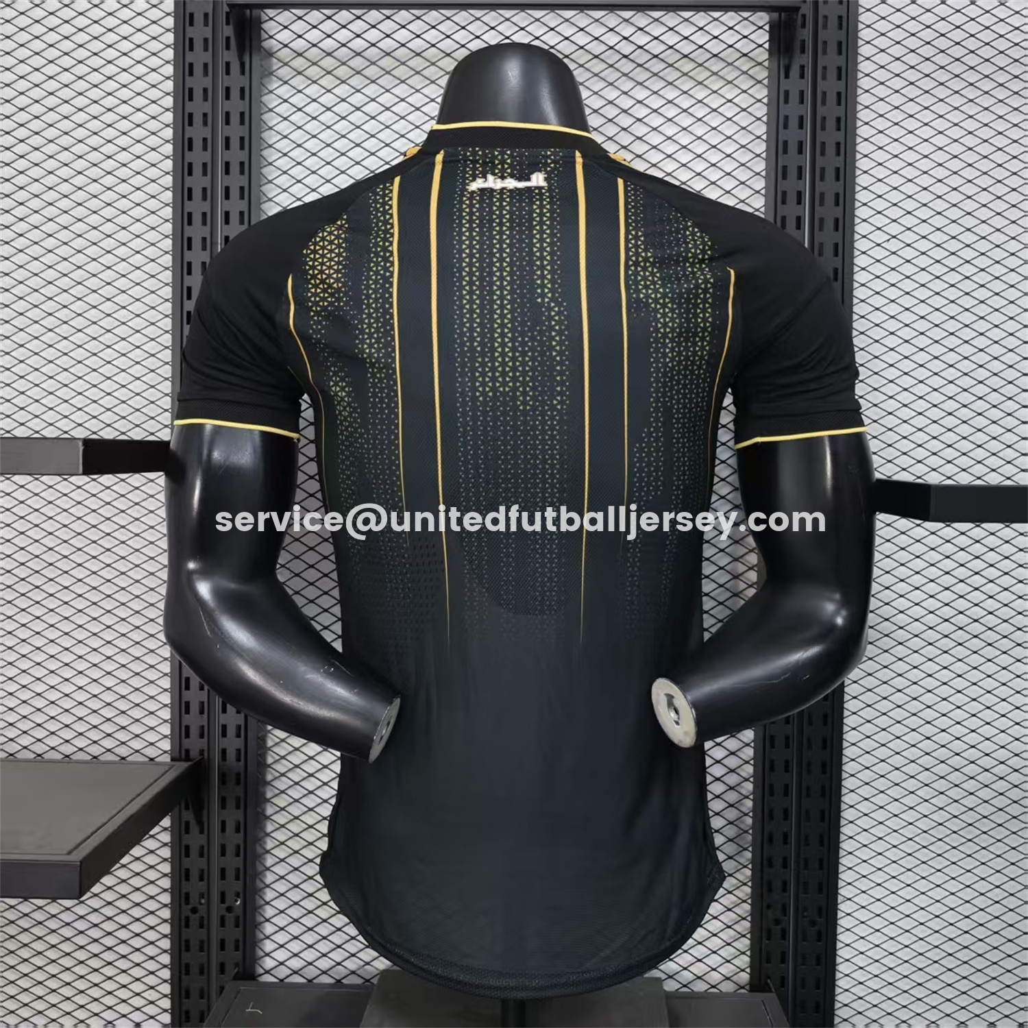 unitedfutballjersey-Algeria 2026 Black And Gold Special Jersey - Player Version