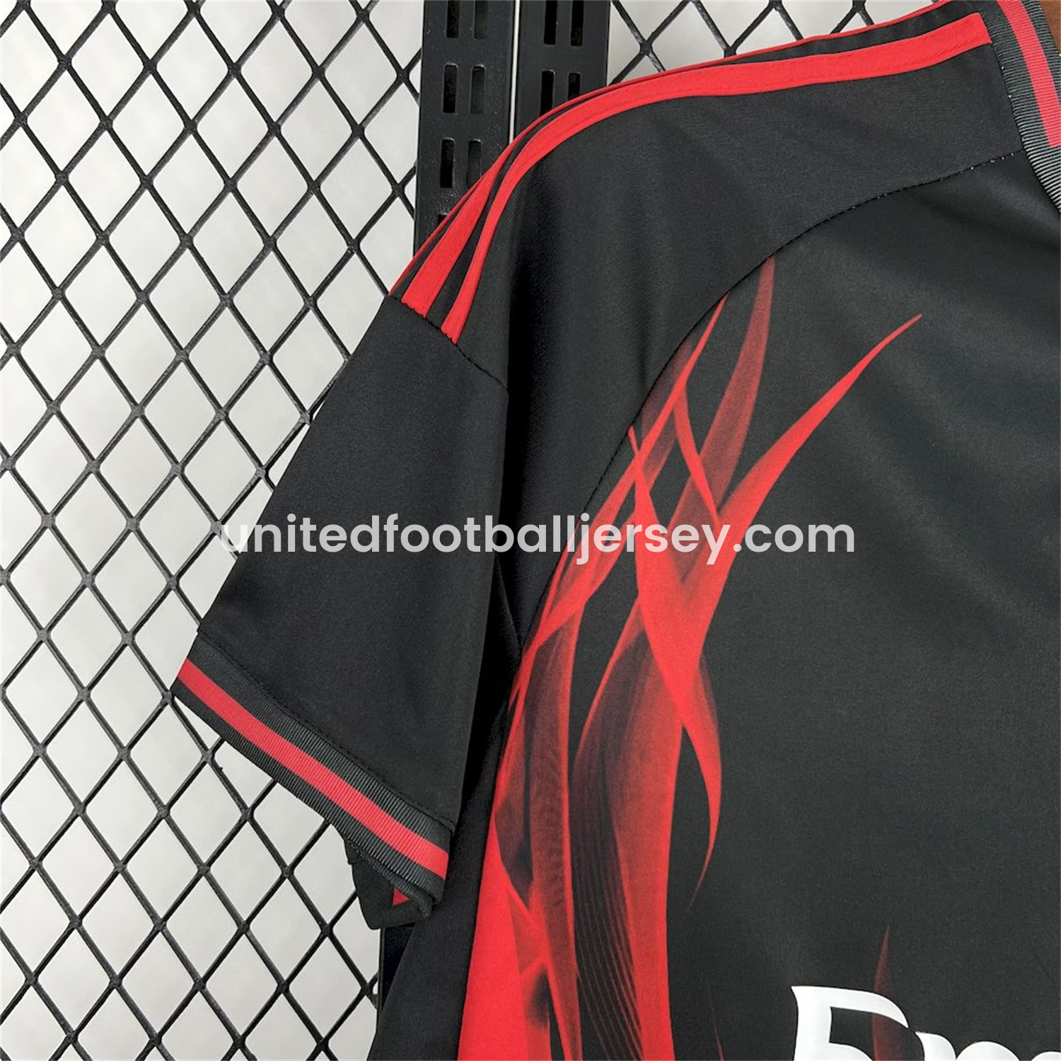 unitedfutballjersey-Benfica 24-25 Black and Red Fire Special Edition Jersey - Fans Version