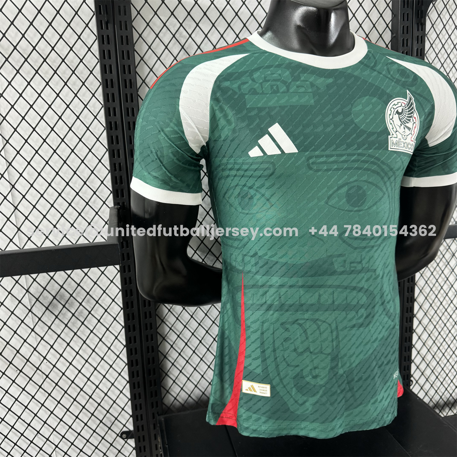 unitedfutballjersey-Mexico 25-26 Green Human Face Shaped Pattern Special Jersey - Player Version