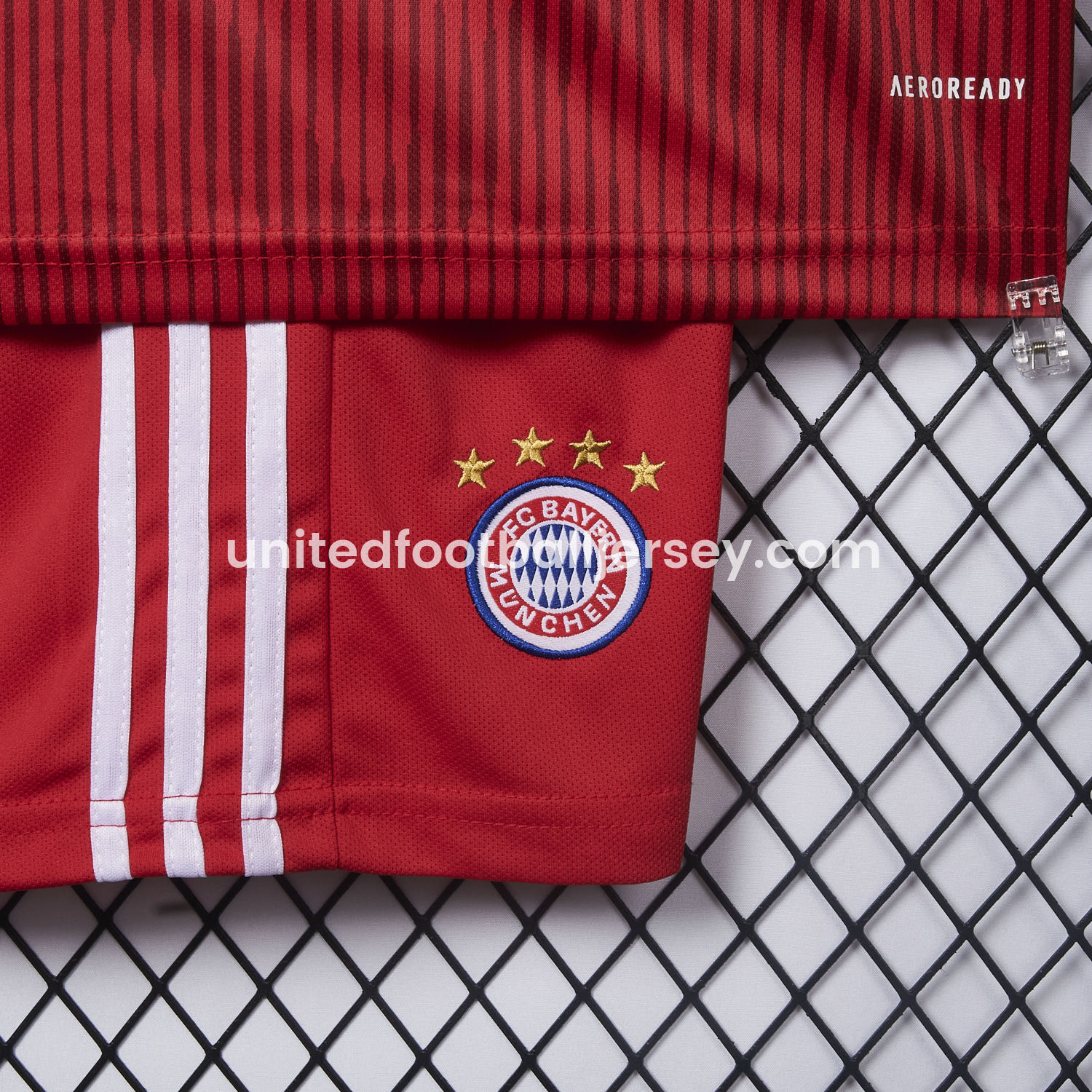 unitedfutballjersey-Retro Bayern Munich 2018-19 Home Men's Adult Jersey Set - Fans Version