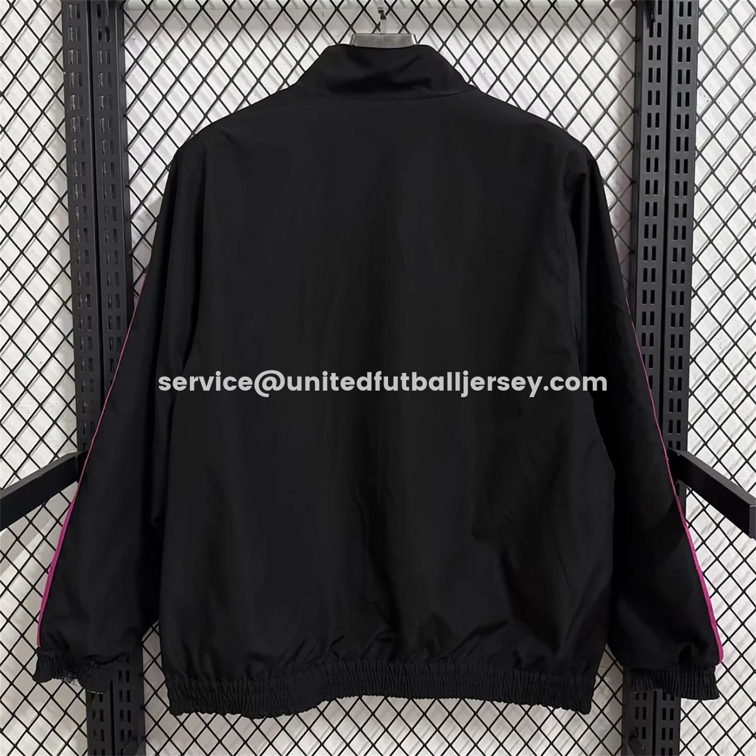 unitedfutballjersey-Juventus 25-26 Double Sided Reversible Windbreaker - Black & Grey