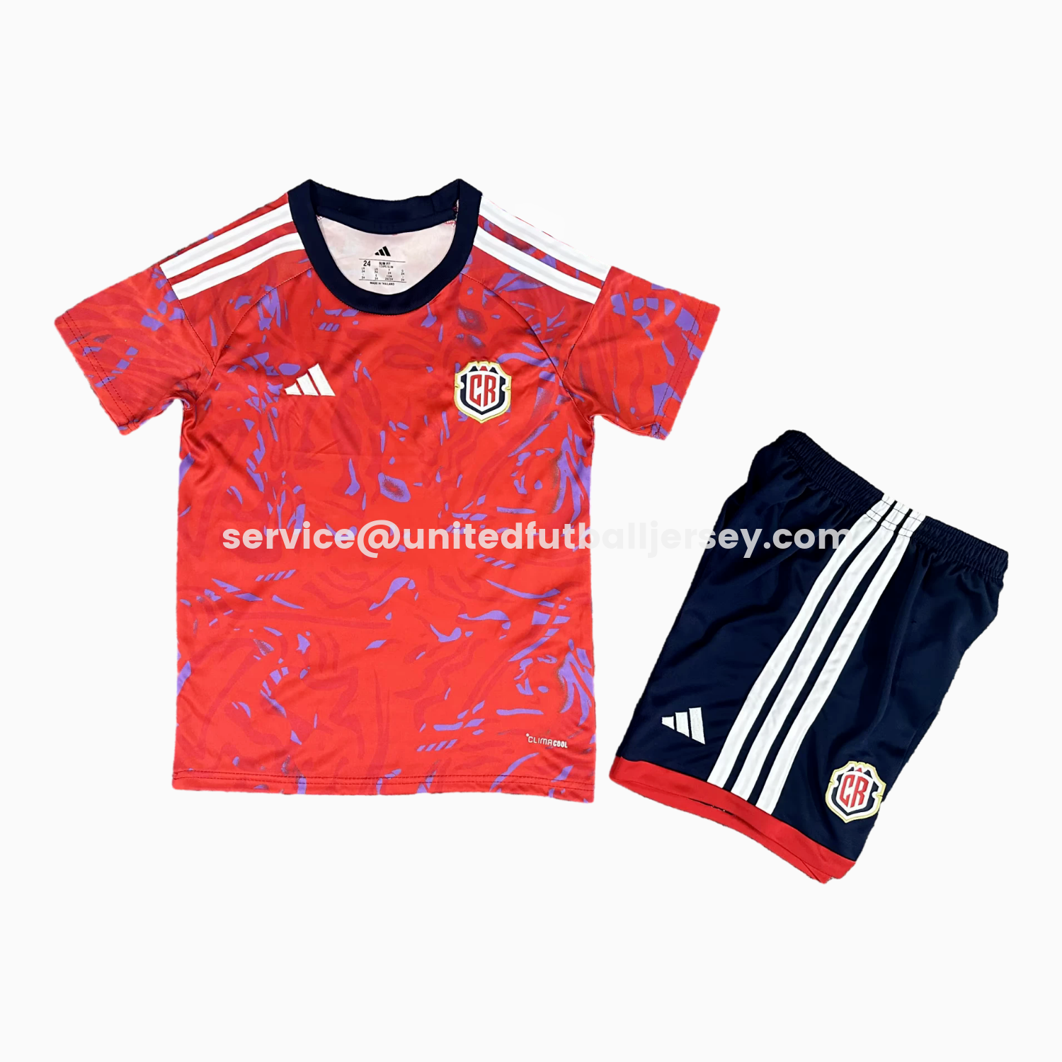 unitedfutballjersey-Costa Rica 2026 Home Kids Kit