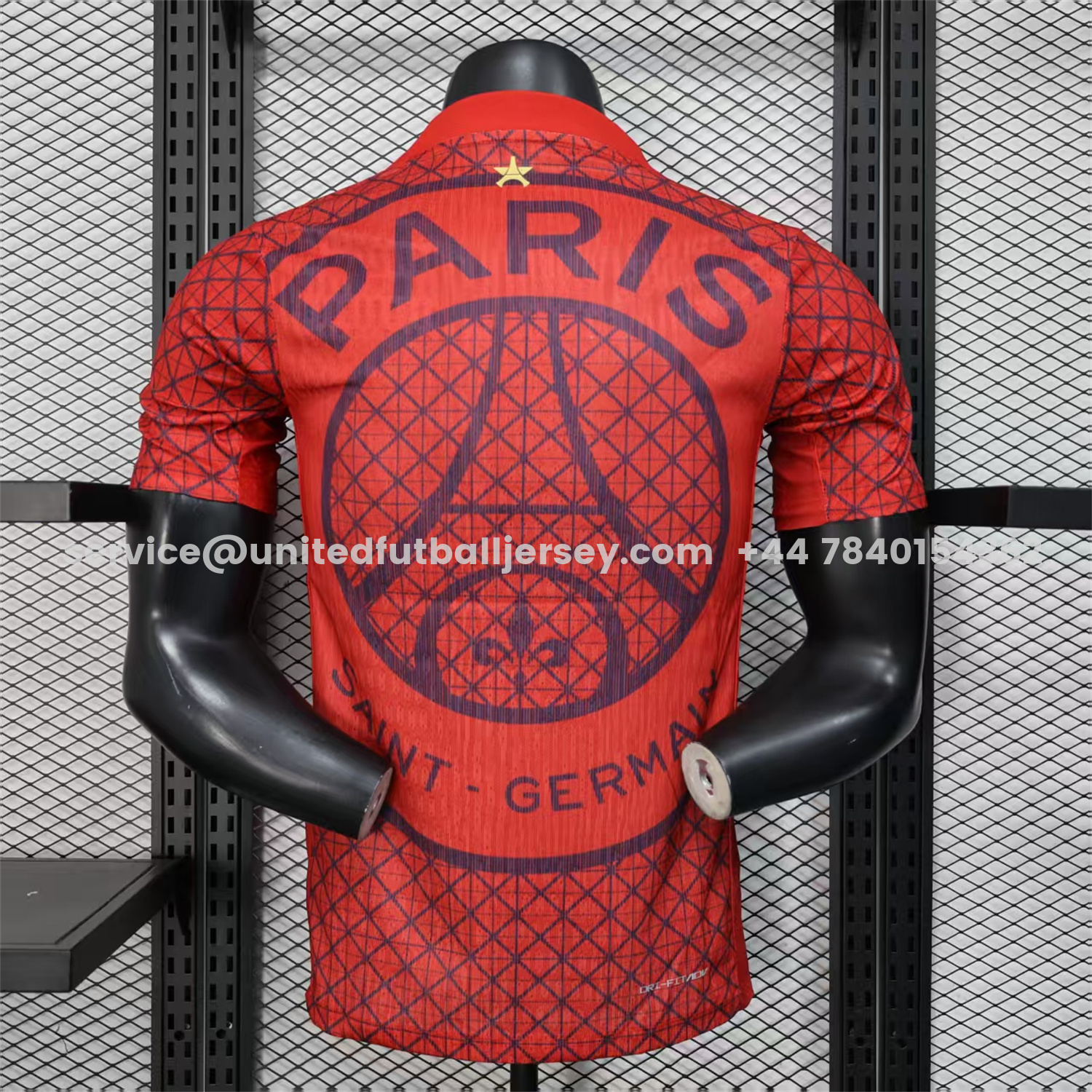 unitedfutballjersey-Paris Saint-Germain PSG 25-26 One Star Red Special Edition Jersey - Player Version