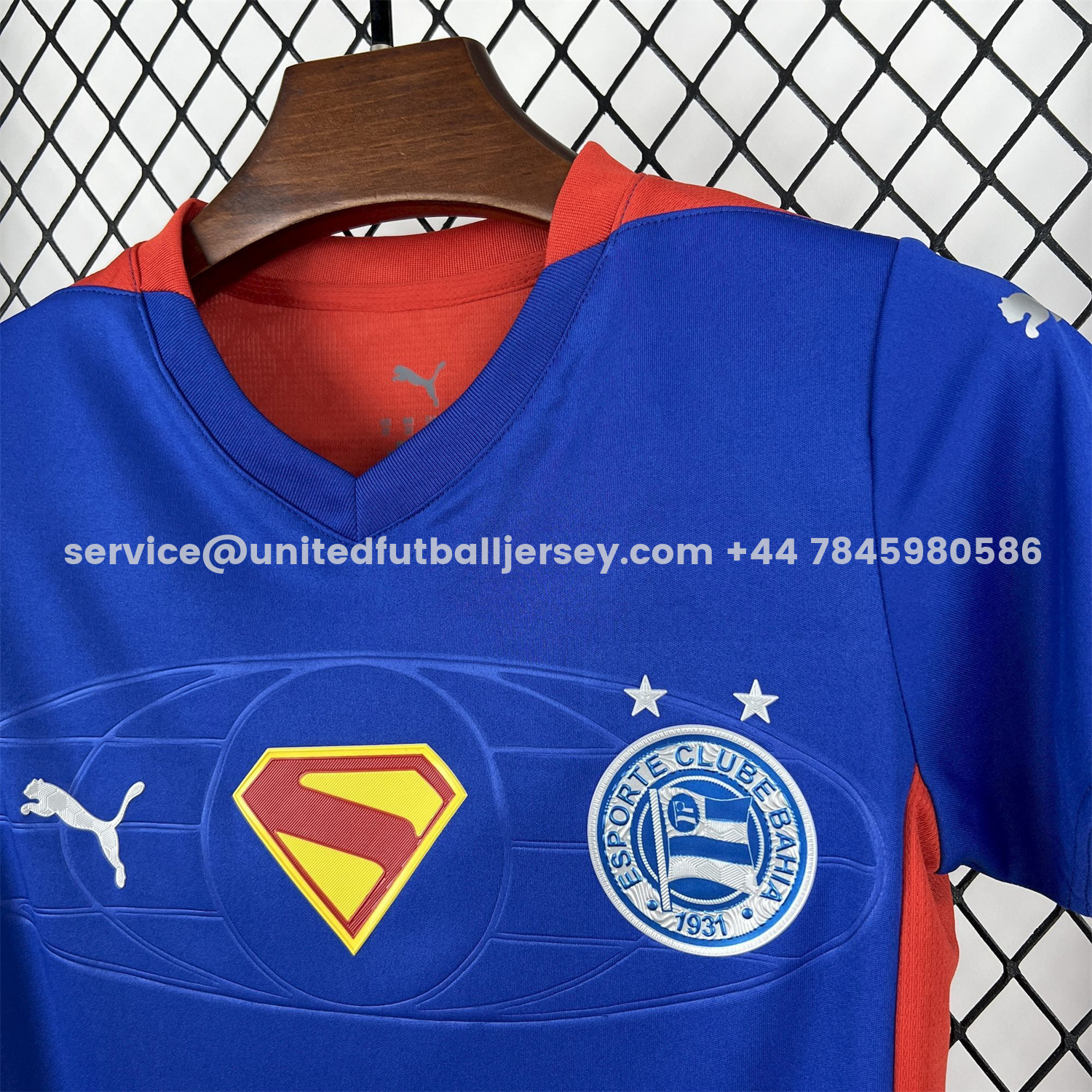 unitedfutballjersey-Bahia 25-26 Super-Man Blue Special Kids Kit