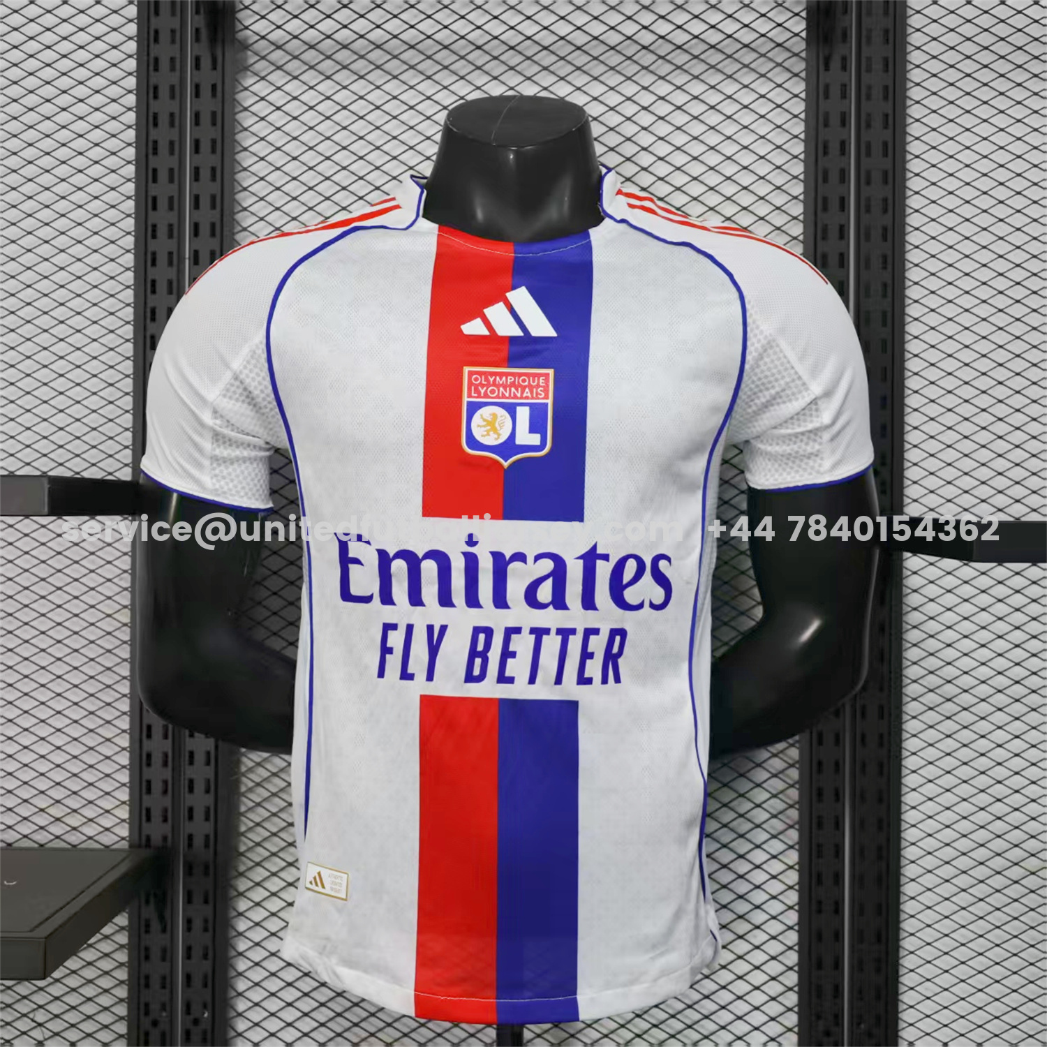 unitedfutballjersey-Olympique Lyonnais Lyon 25-26 Home White Jersey - Player Version