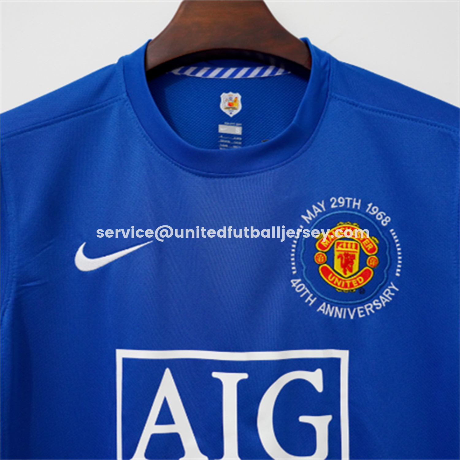 unitedfutballjersey-Retro Manchester United 08-09 Third 40th Anniversary Long Sleeve Jersey