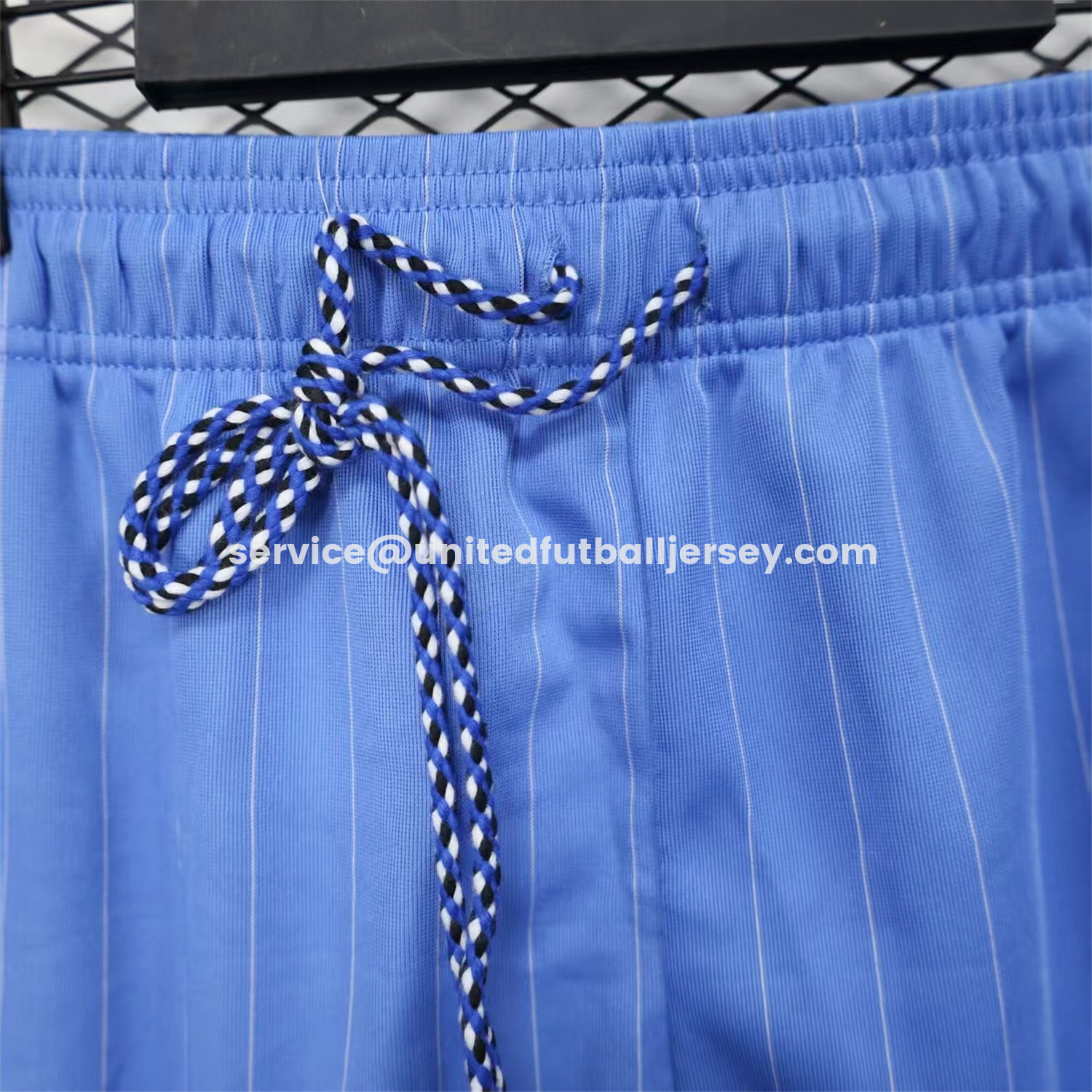 unitedfutballjersey-Manchester United 25-26 Trefoil Blue Travel Shorts - Player Version