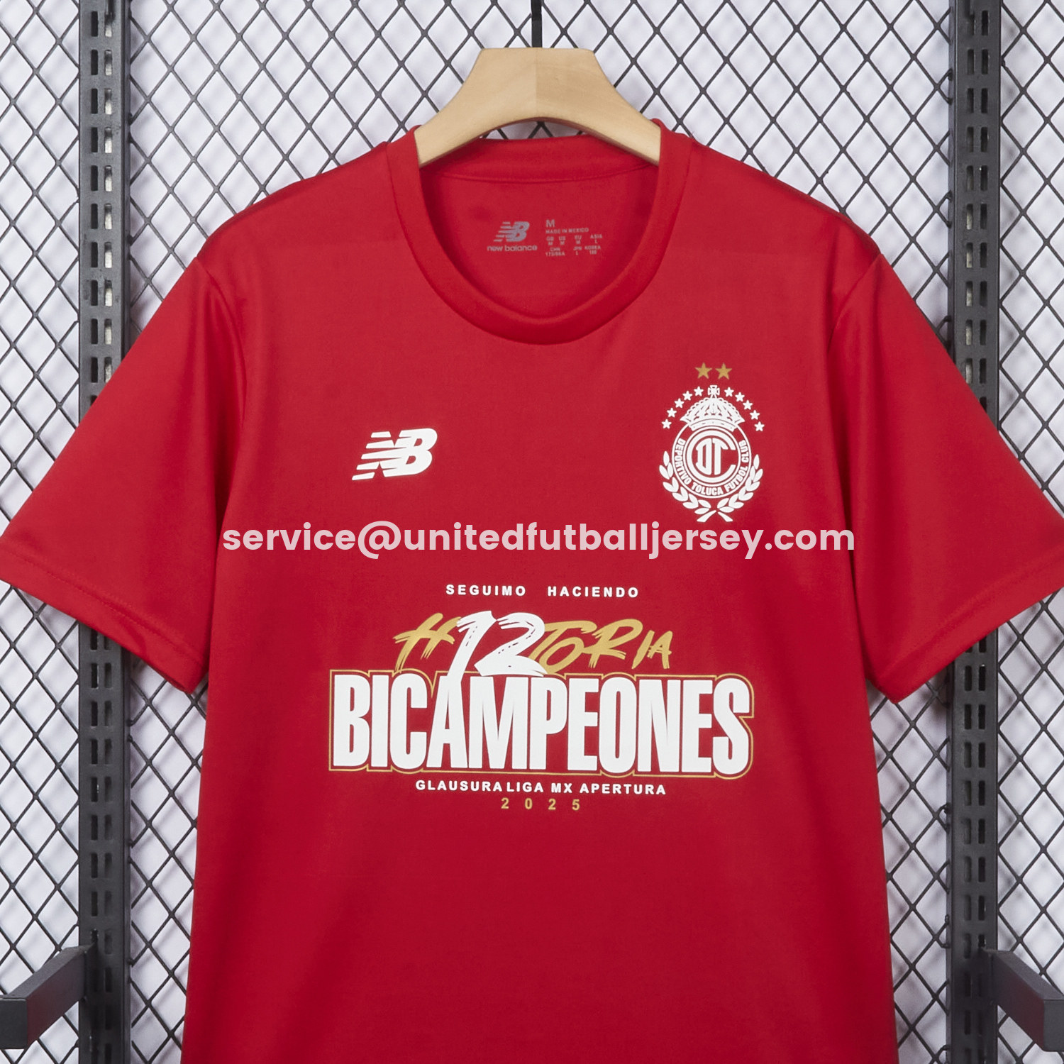 unitedfutballjersey-Toluca 25-26 Red Champion Commemorative Jersey - Fans Version