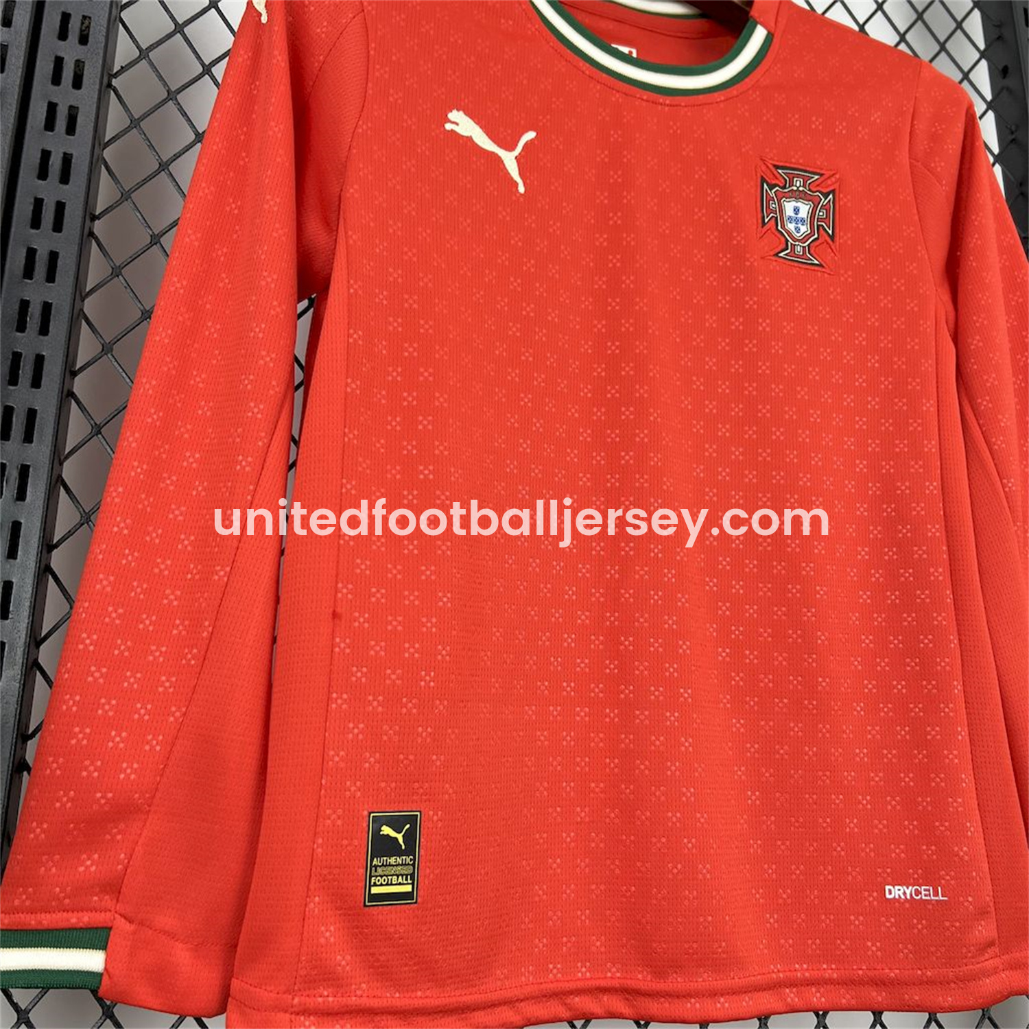unitedfutballjersey-Portugal 2025-26 Home Long Sleeves Kids Kit