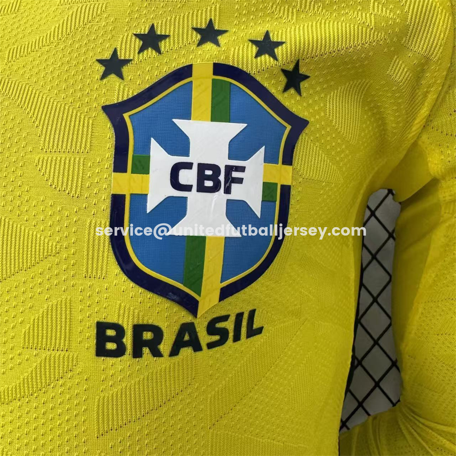 unitedfutballjersey-Brazil 2026 Home Long Sleeves Jersey - Player Version