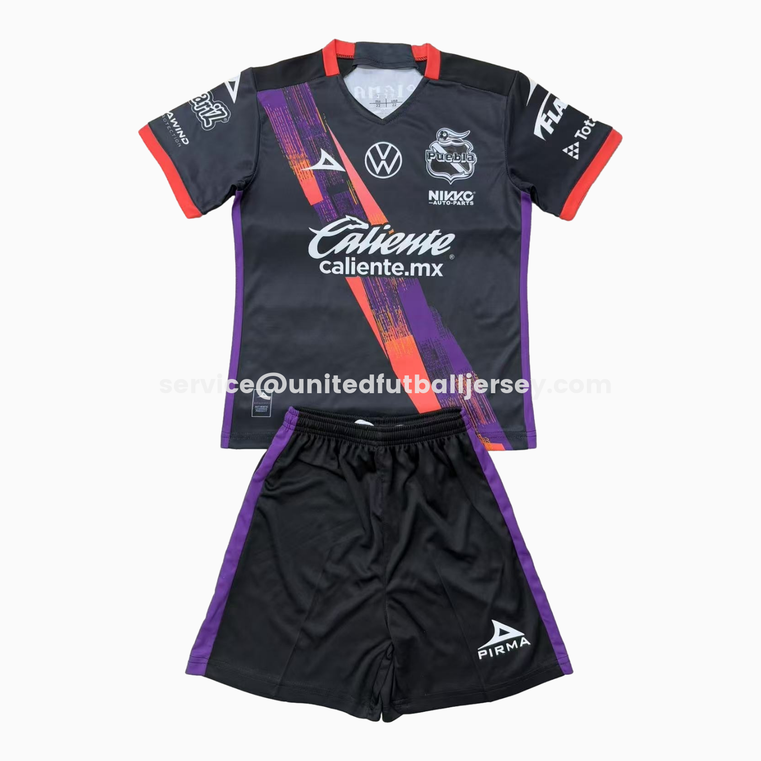 unitedfutballjersey-Club Puebla 25-26 Away Kids Kit