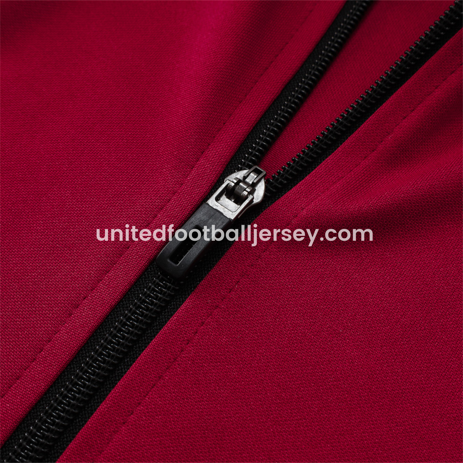 unitedfutballjersey-Manchester United 24-25 Throwback Jacket Training Tracksuit - Date Red Jackets & Black Pants