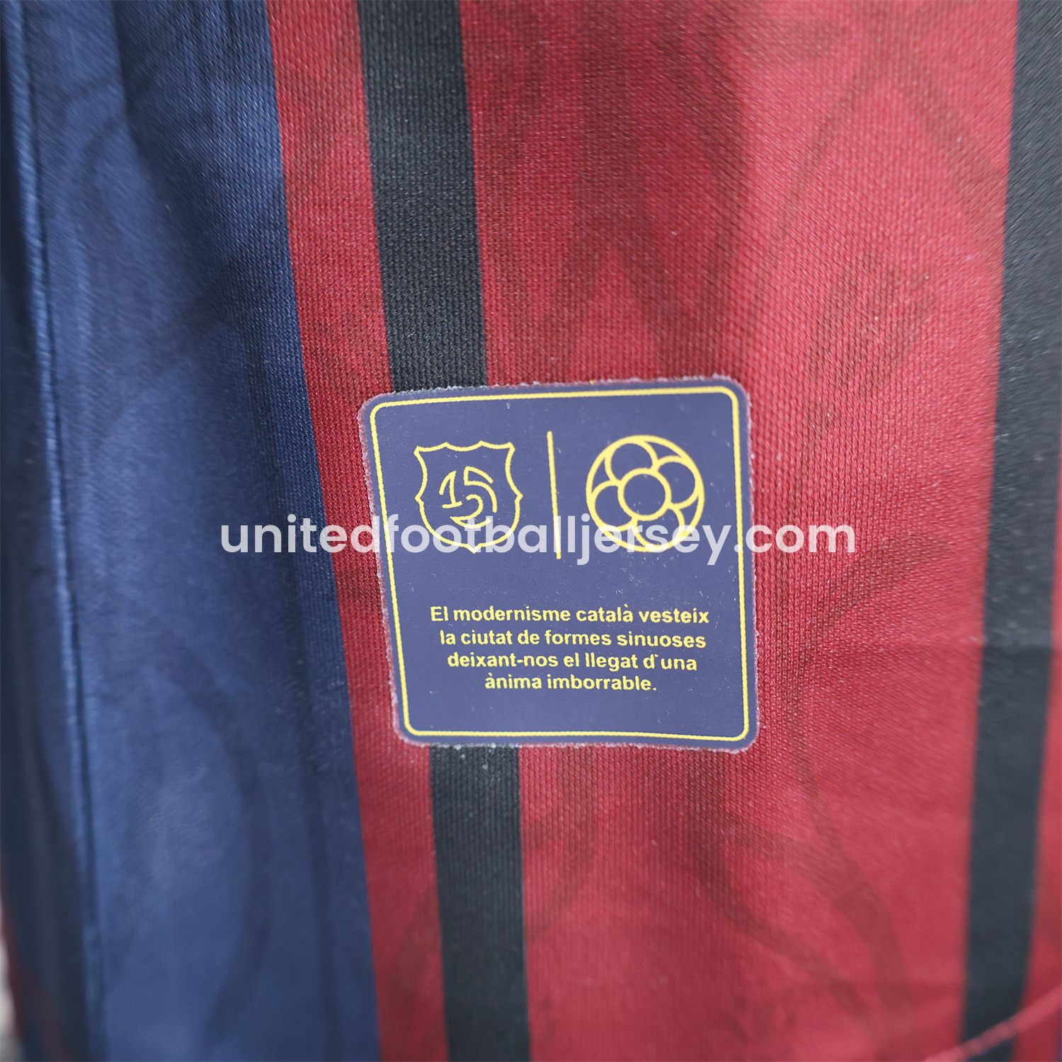 unitedfutballjersey-Barcelona 25-26 125th Anniversary Retro Style Jersey - Player Version