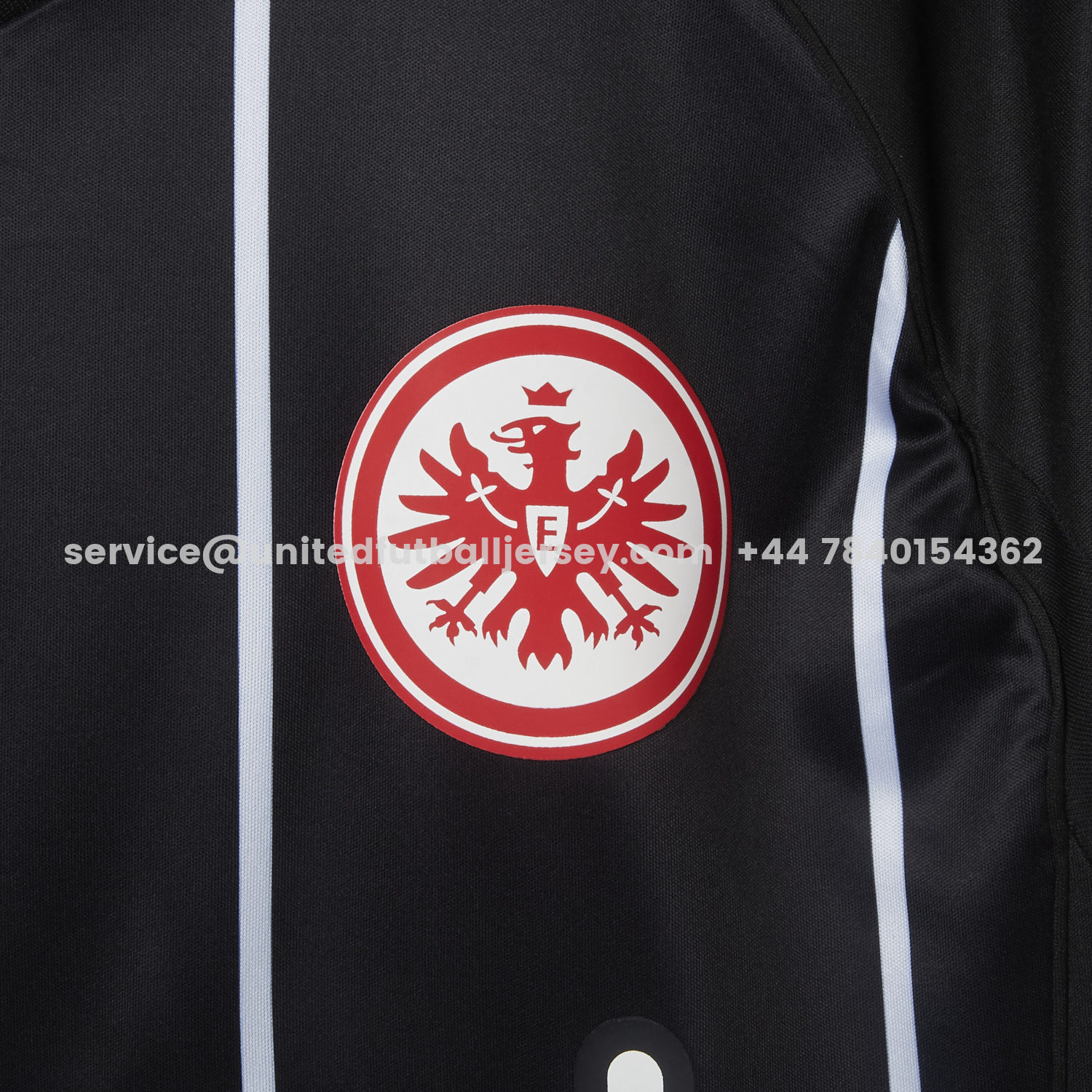 unitedfutballjersey-Frankfurt 25-26 European Home Black Jersey - Fans Version