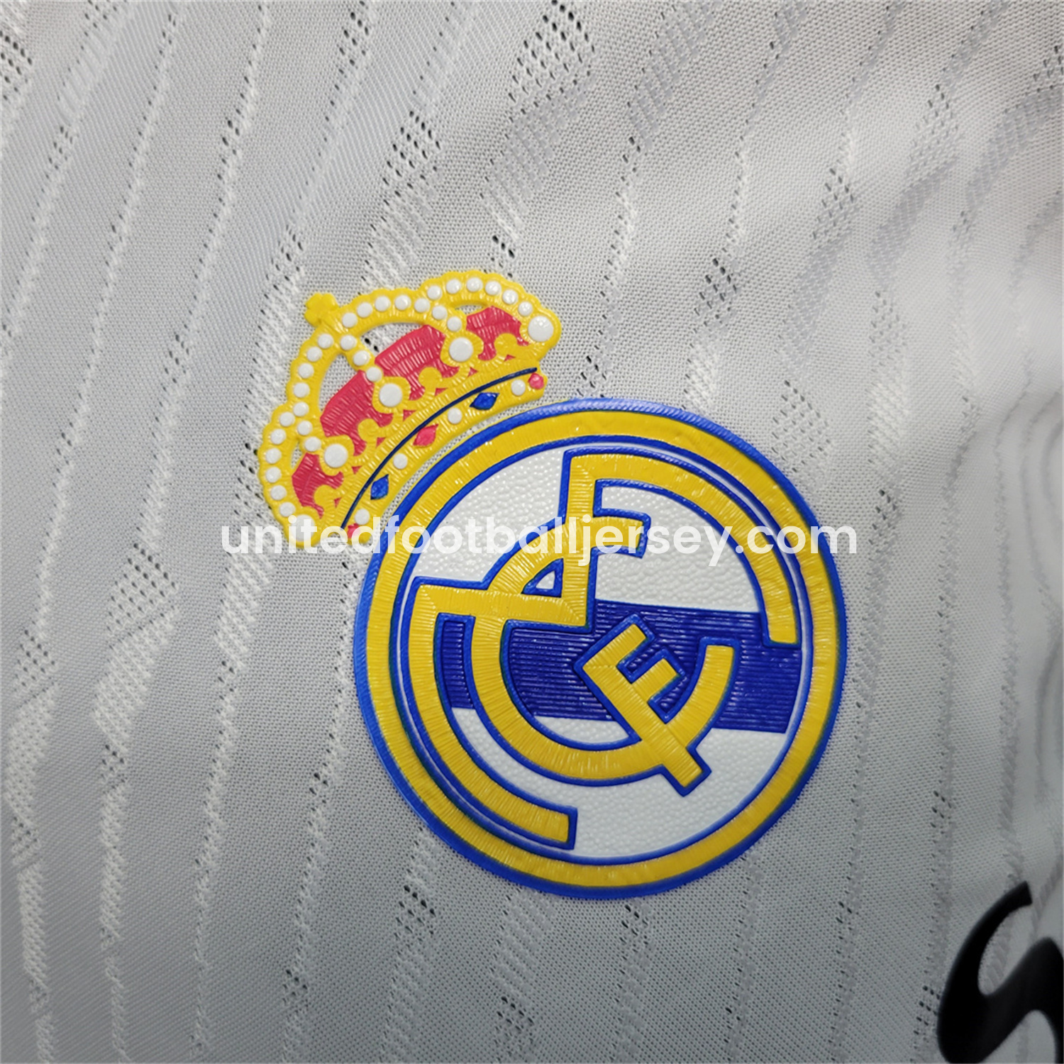 unitedfutballjersey-Retro Real Madrid 2023-24 Home Long Sleeves Jersey - Player Version