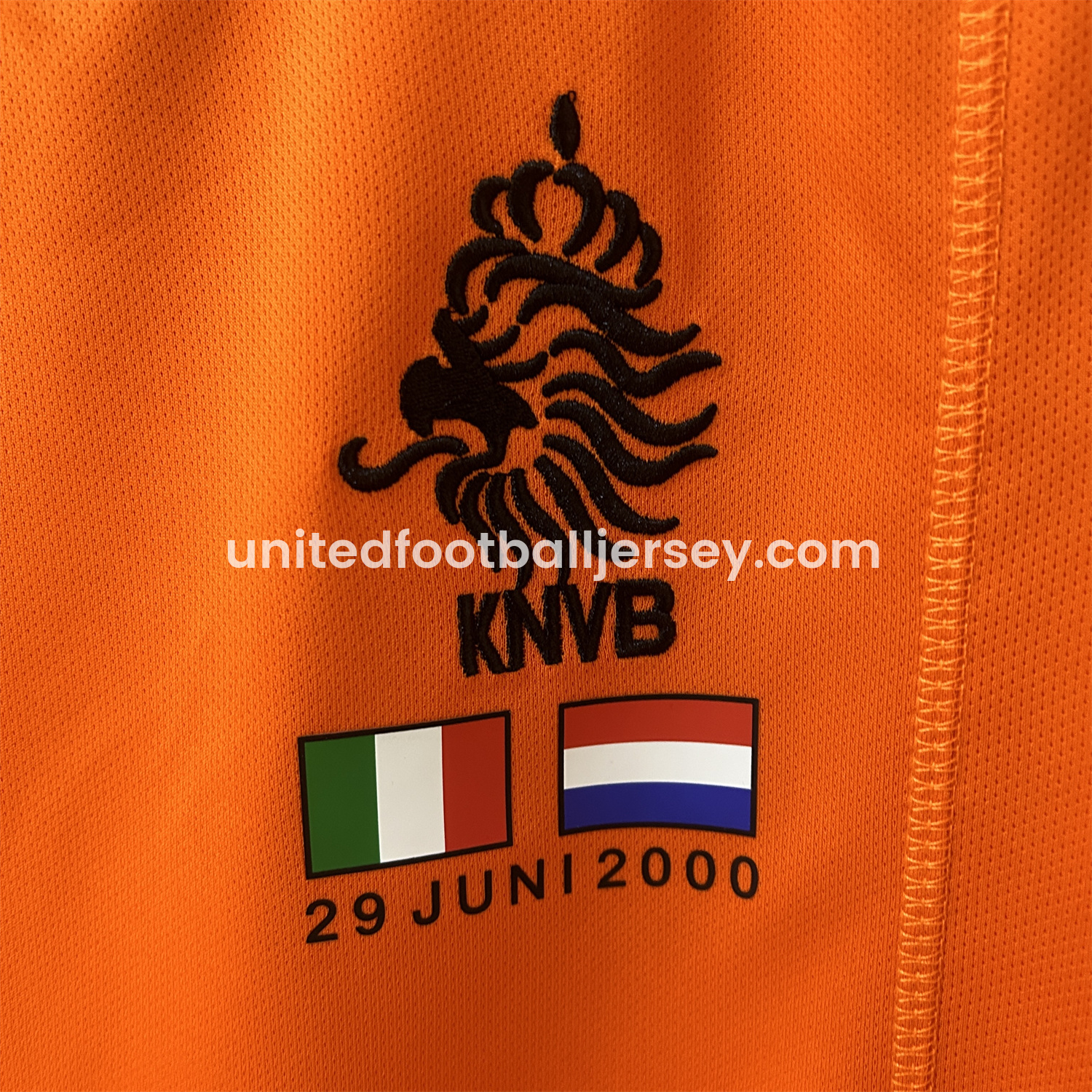 unitedfutballjersey-Retro Netherlands 2000 Home Stadium Jersey