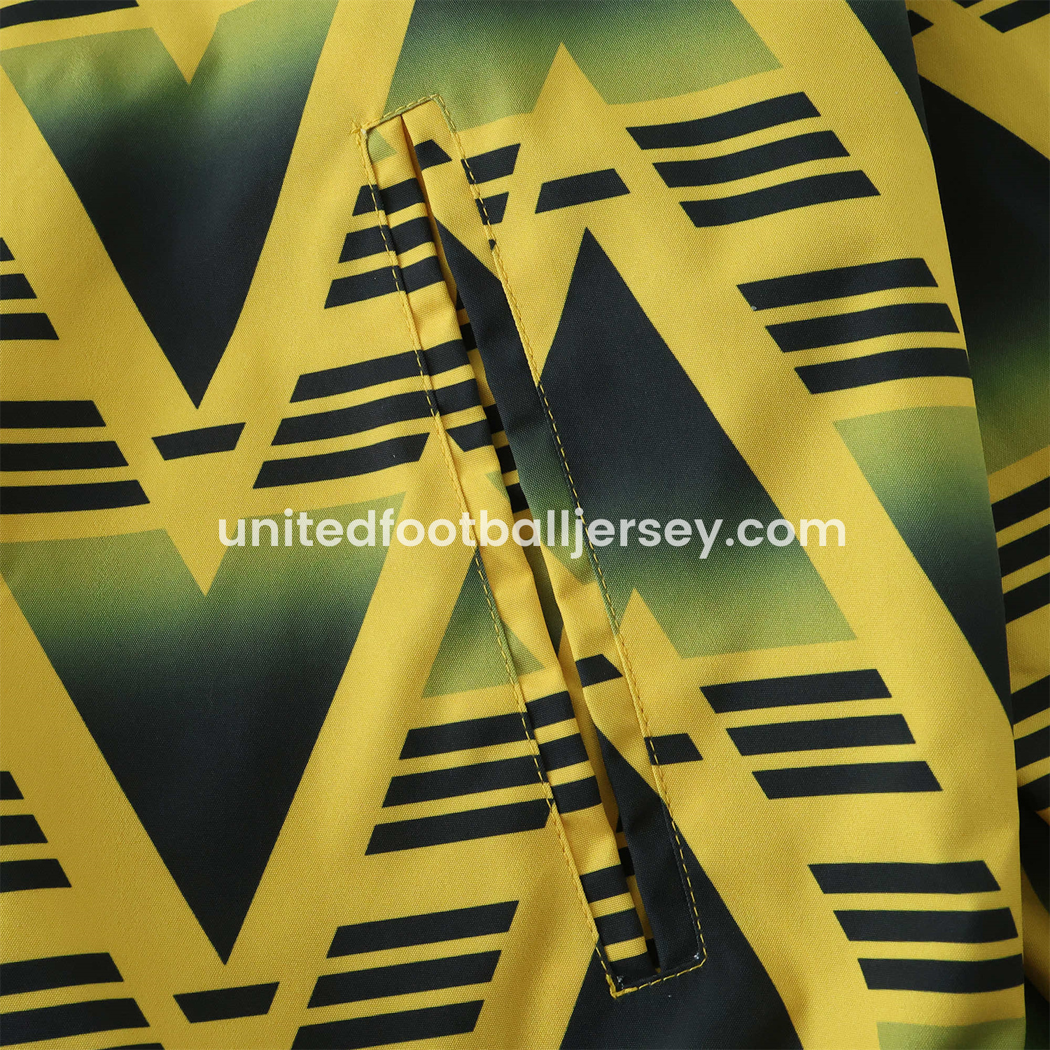 unitedfutballjersey-Retro Arsenal 1991-93 Away Double Sided Reversible Windbreaker - Yellow & Grey