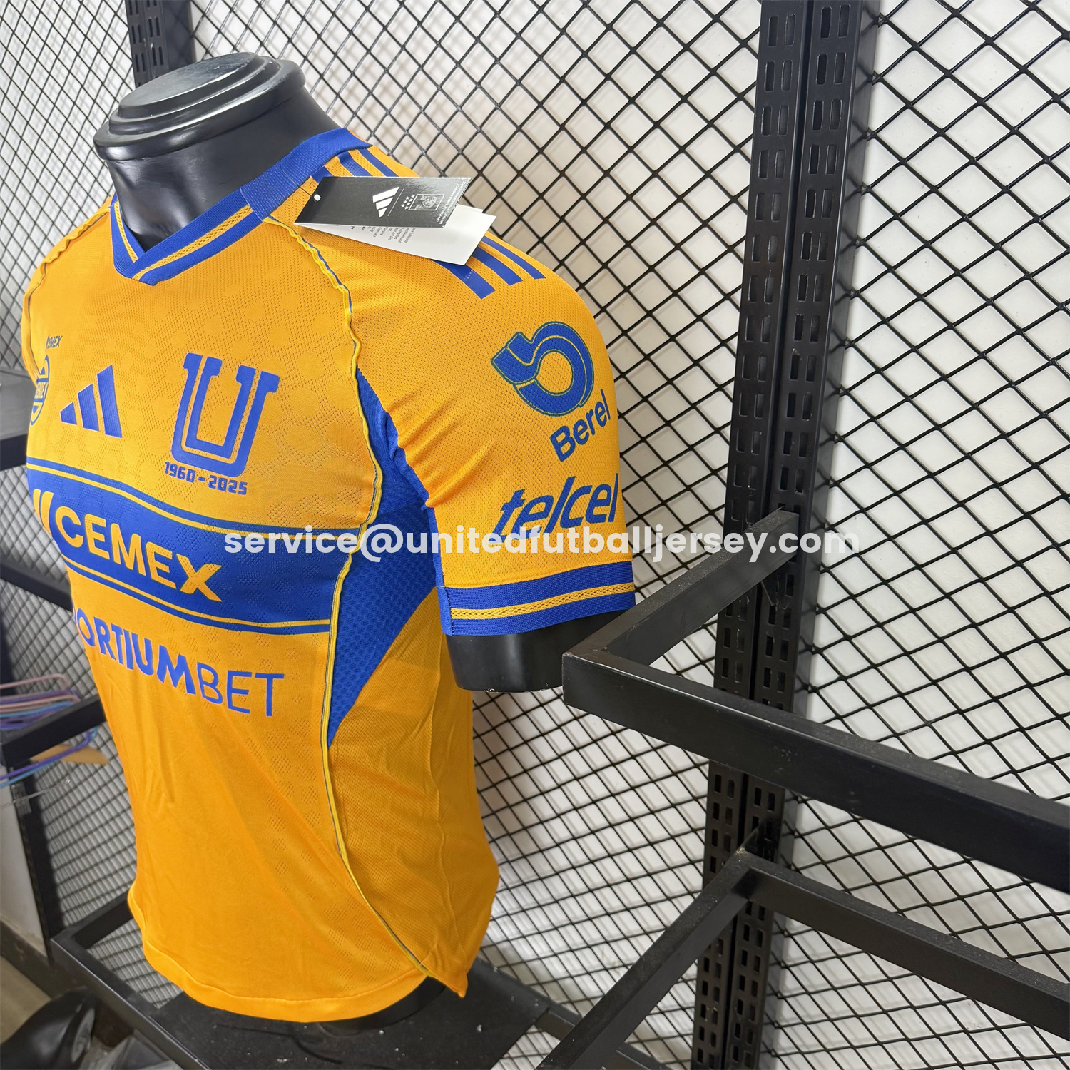 unitedfutballjersey-Tigres UANL 25-26 Home Jersey With All Sponsors - Player Version