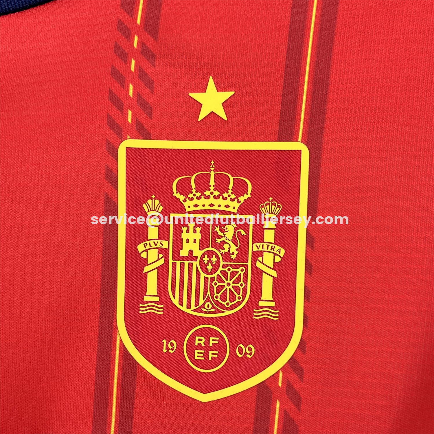 unitedfutballjersey-Spain 2026 Home Red Long Sleeves Jersey - Fans Version