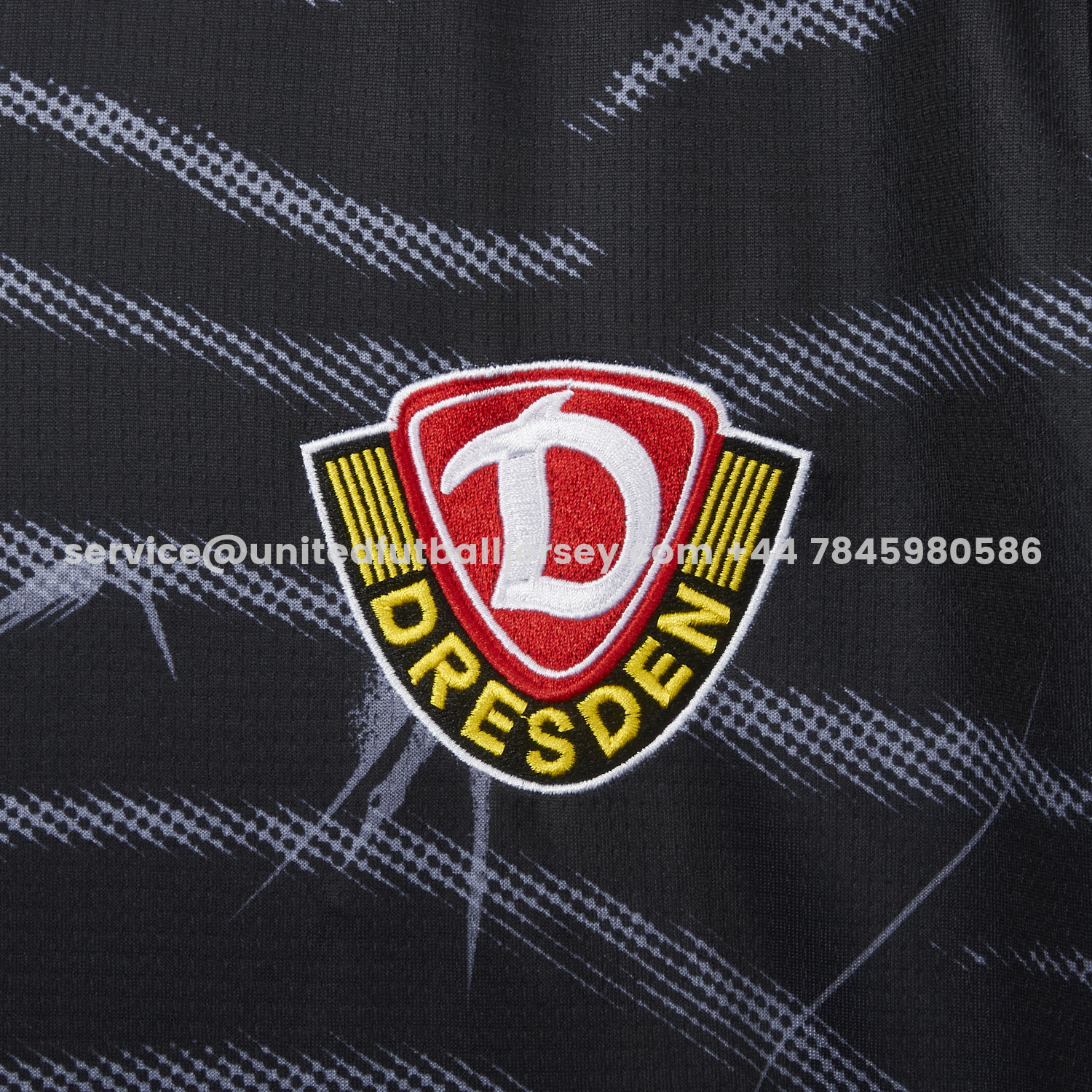 unitedfutballjersey-Dynamo Dresden 25-26 Away Black Jersey - Fans Version