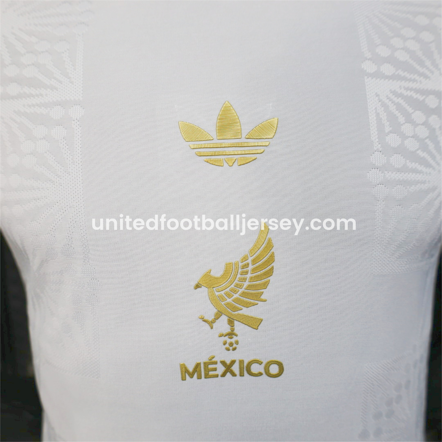 unitedfutballjersey-Mexico 2025 Gold Cup White Special Edition Jersey - Player Version