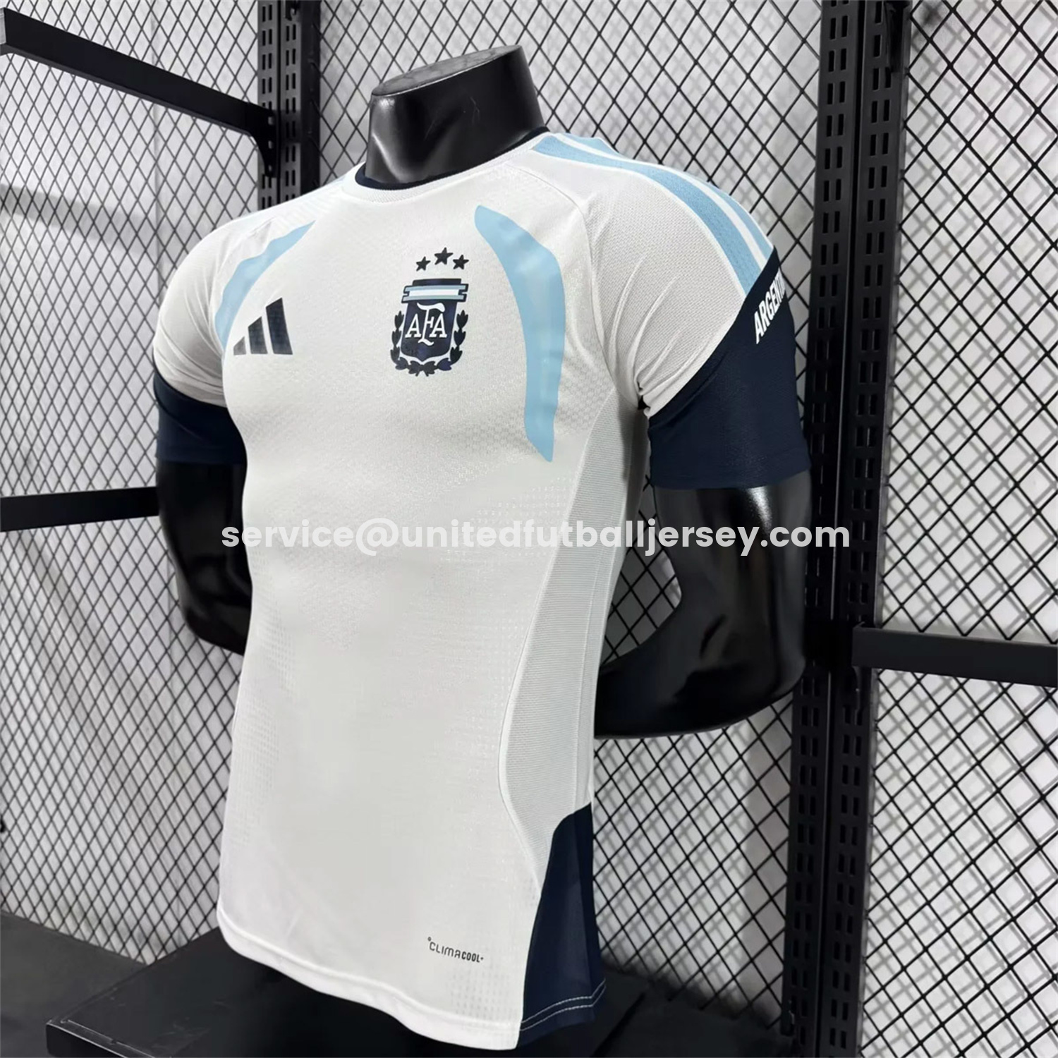 unitedfutballjersey-Argentina 2026 White Pre-Match Training Jersey - Player Version