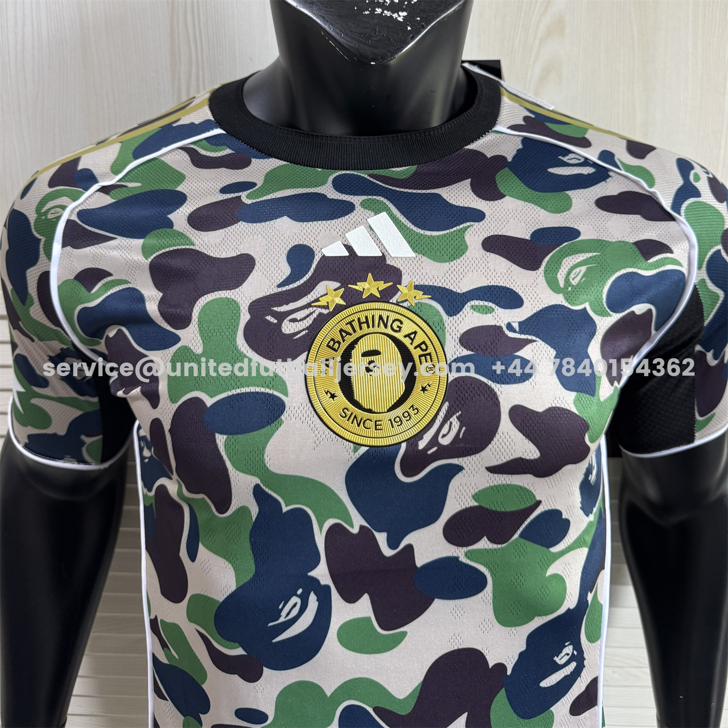 unitedfutballjersey-Adidas x A Bathing Ape Camouflage Special Jersey - Player Version