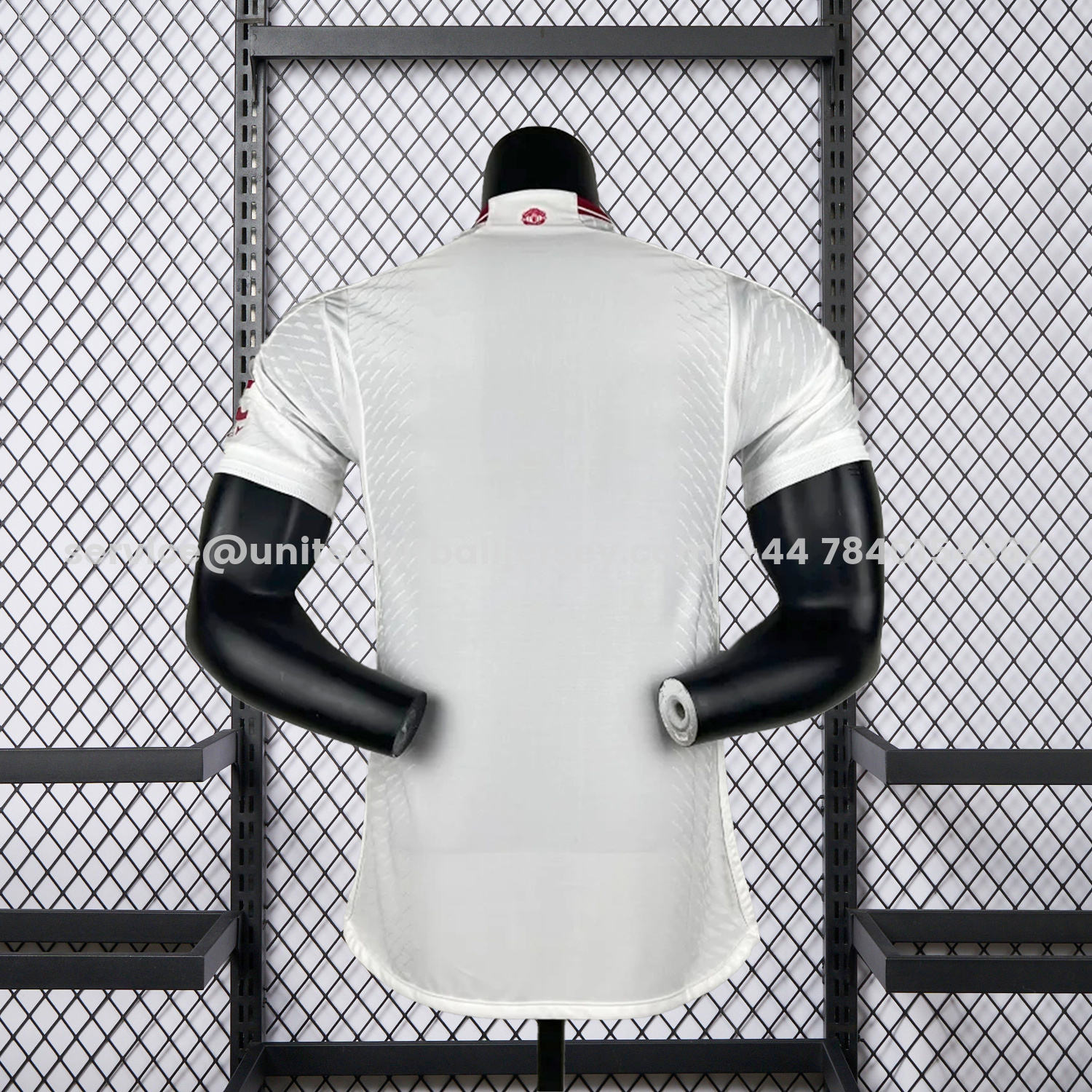 unitedfutballjersey-Retro Manchester United 2023-24 Away White Jersey - Player Version