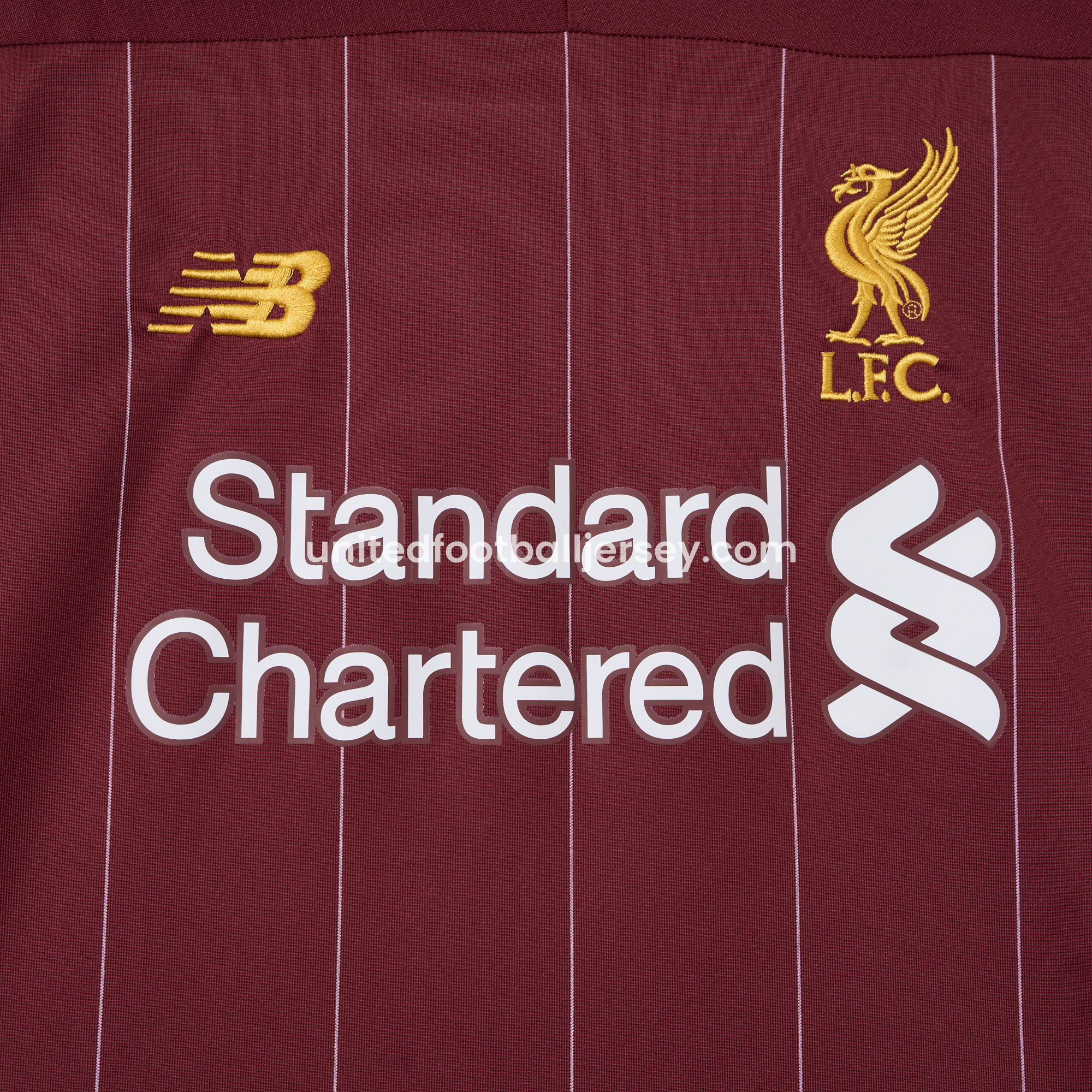 unitedfutballjersey-Retro Liver.pool 2019-20 Home Stadium Jersey