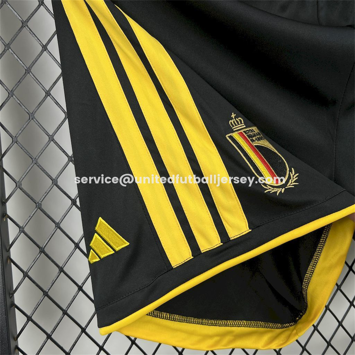 unitedfutballjersey-Belgium 2026 Home Black Shorts - Fans Version