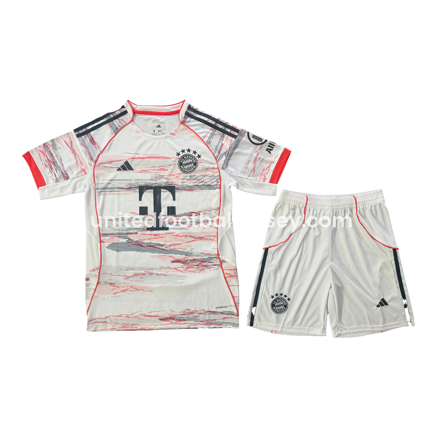 unitedfutballjersey-Bayern Munich 25-26 Away Men's Adult Jersey Set - Fans Version
