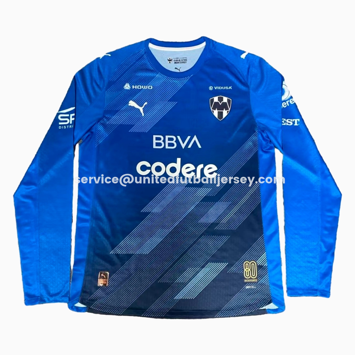 unitedfutballjersey-Rayados Monterrey 25-26 Third Blue Long Sleeves Jersey - Player Version