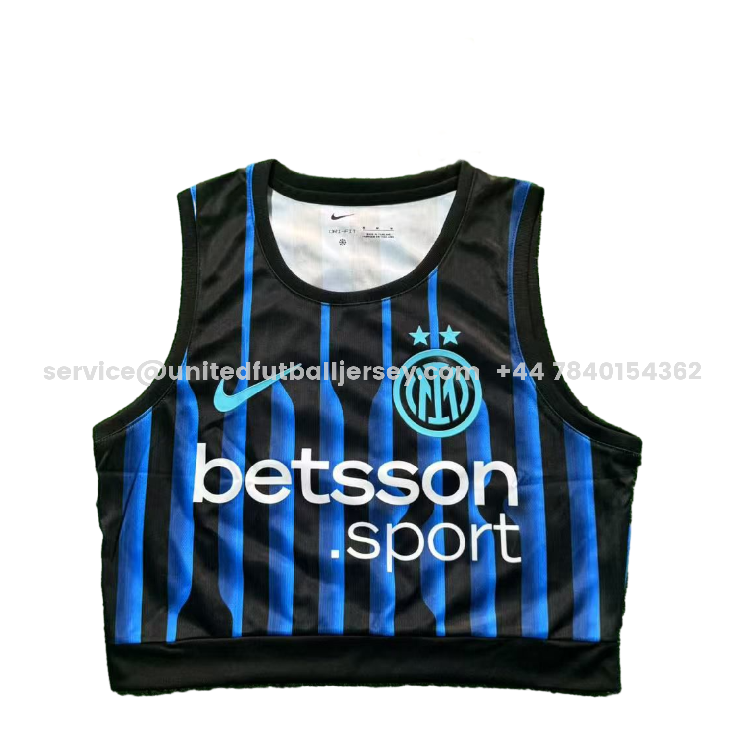 unitedfutballjersey-Women's Inter Milan 25-26 Home Blue And Black Yoga Vest