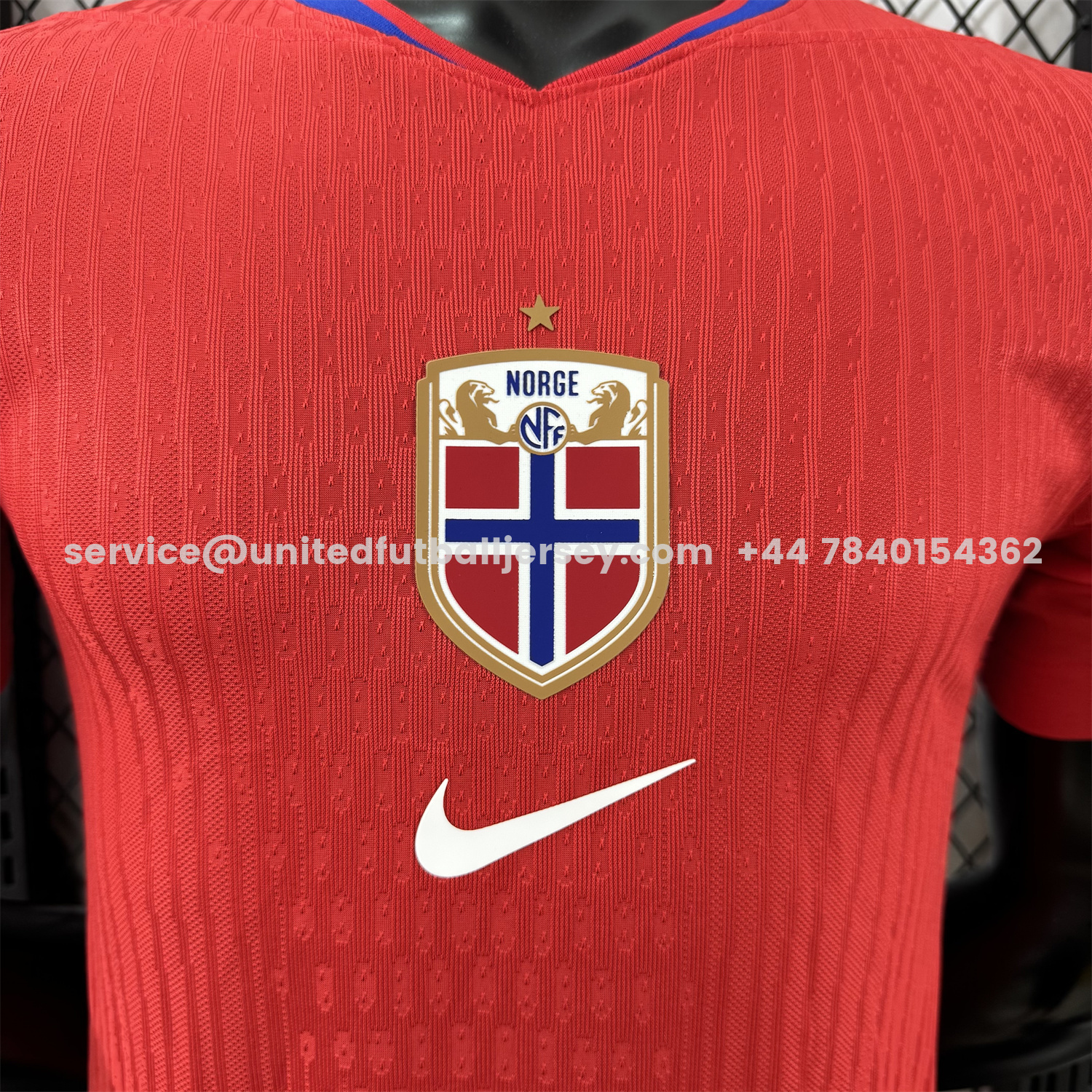 unitedfutballjersey-Norway 25-26 Home Women's Team Home Jersey - Men's Player Version