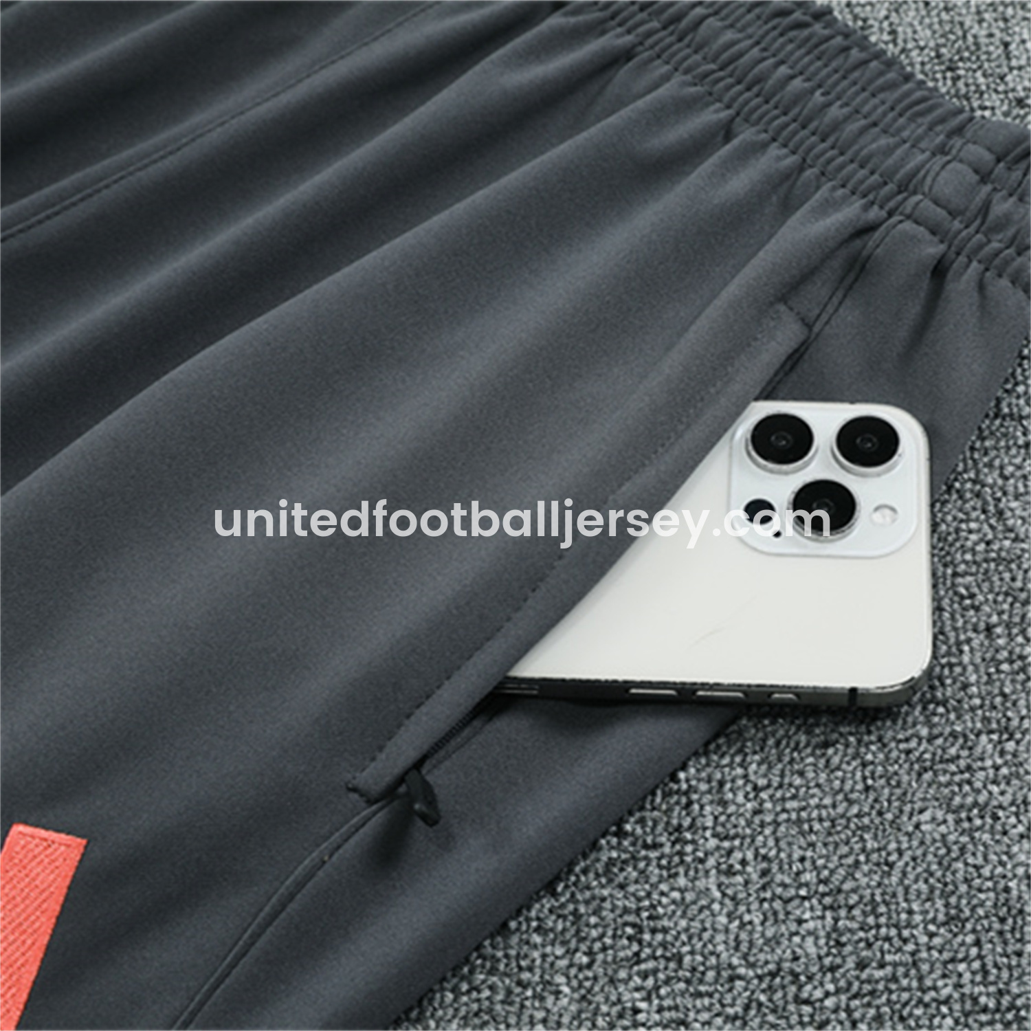 unitedfutballjersey-Bayern Munich 25-26 Kid Long Sleeves Training Set - Orange Top & Gray Pants