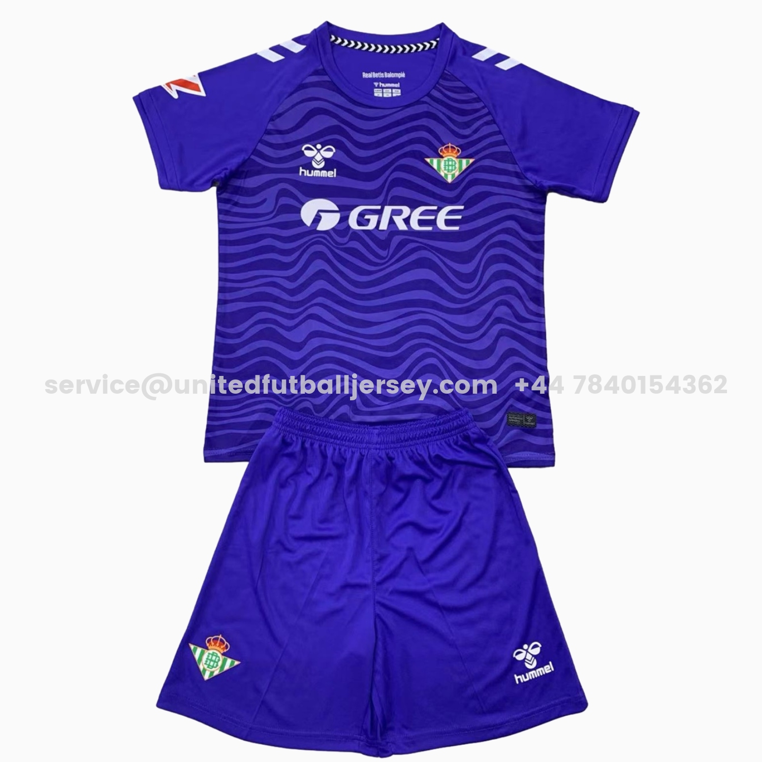 unitedfutballjersey-Real Betis 24-25 Purple Goalkeeper Kids Kit