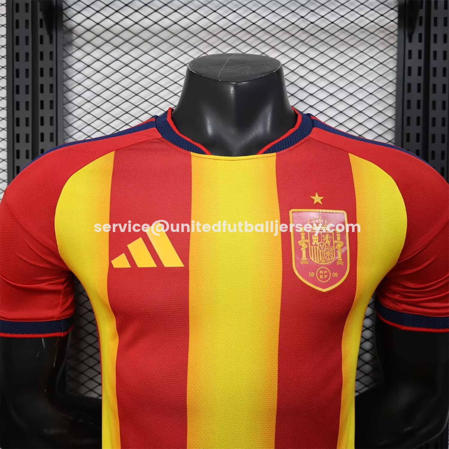 unitedfutballjersey-Spain 2026 Red And Yellow Stripes Special Jersey - Player Version
