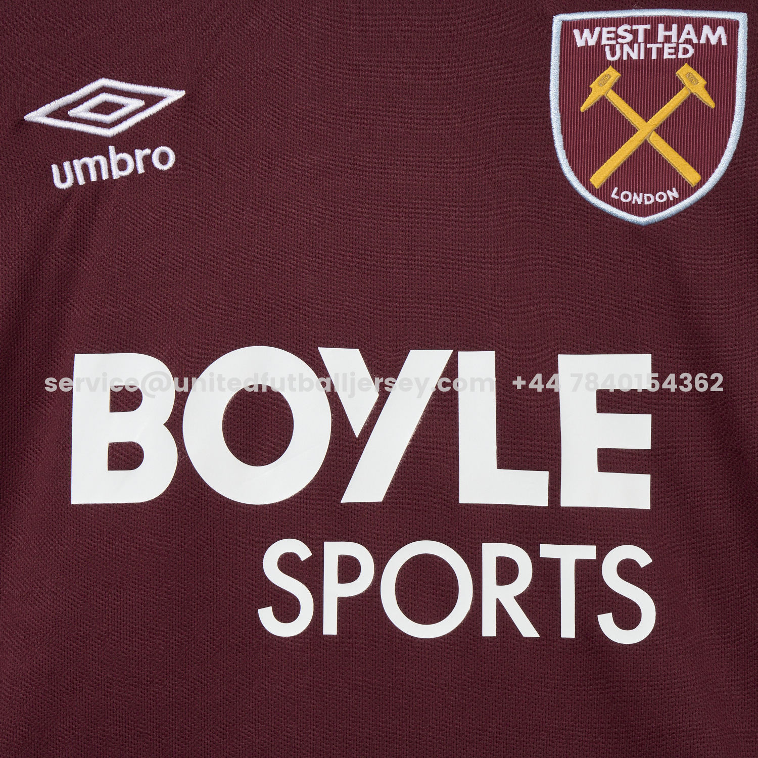 unitedfutballjersey-West Ham United 25-26 Home Jersey - Fans Version