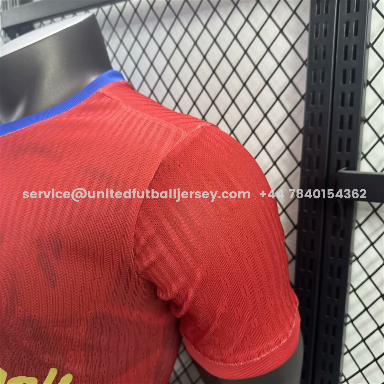 unitedfutballjersey-Barcelona x Travis Scott 25-26 Red & Blue Special Jersey - Player Version