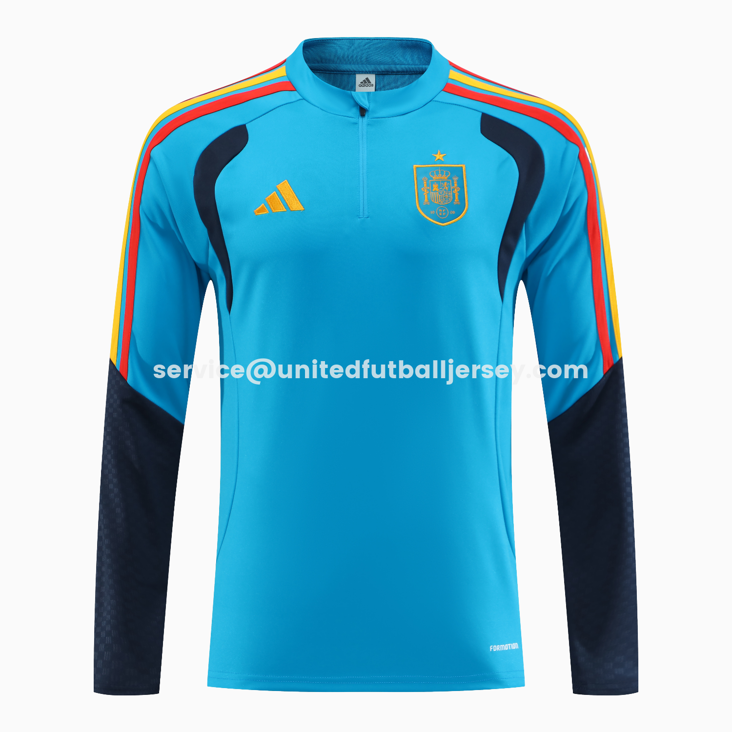 unitedfutballjersey-Spain 2026 Kids Long Sleeve Training Set - Light Blue Top & Pants